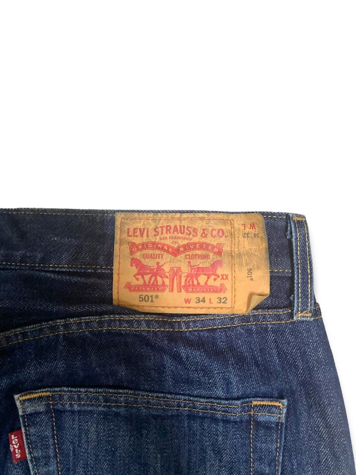 Levi's × Levi's Vintage Clothing Vintage Y2K 501 Levis Distressed Denims Size US 34 / EU 50 - 5 Thumbnail