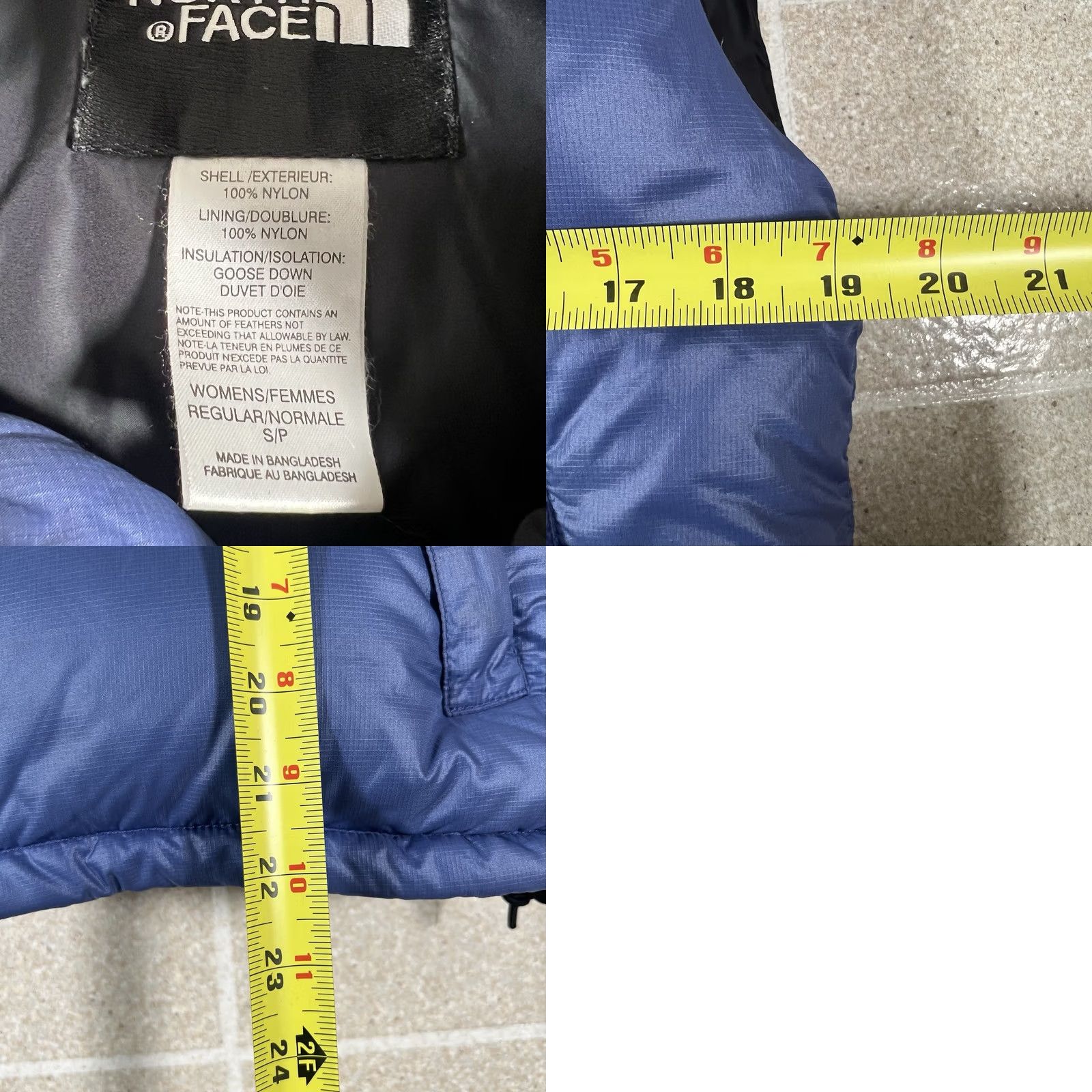 The North Face The North Face 700 Down Puffer Vest Women Small Blue Full Zip Packable Hood Vest Size S / US 4 / IT 40 - 8 Thumbnail