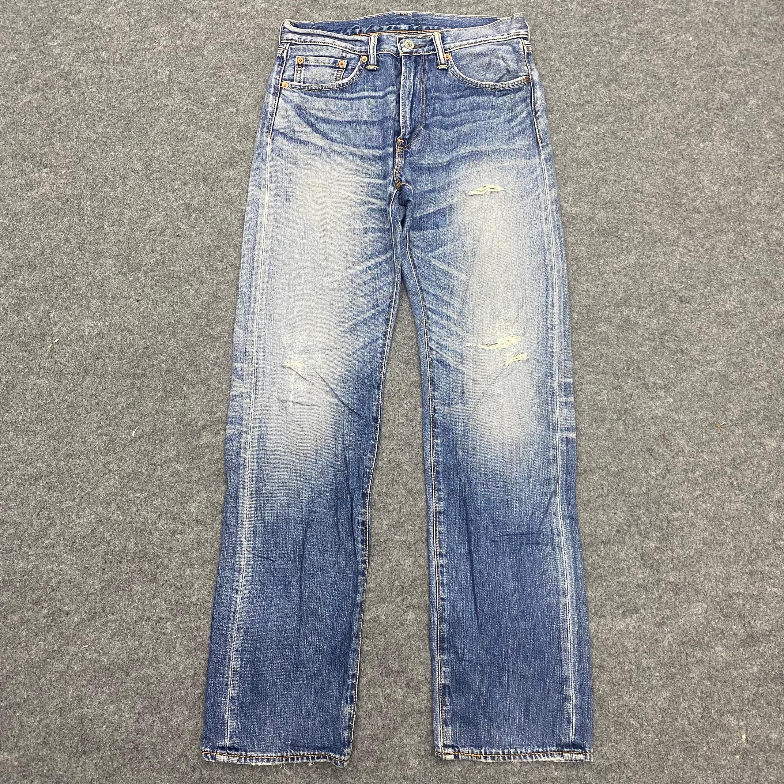 Levi's 💥Best Offer💥Vintage Levis 505 Distressed Denim Size US 30 / EU 46 - 1 Thumbnail