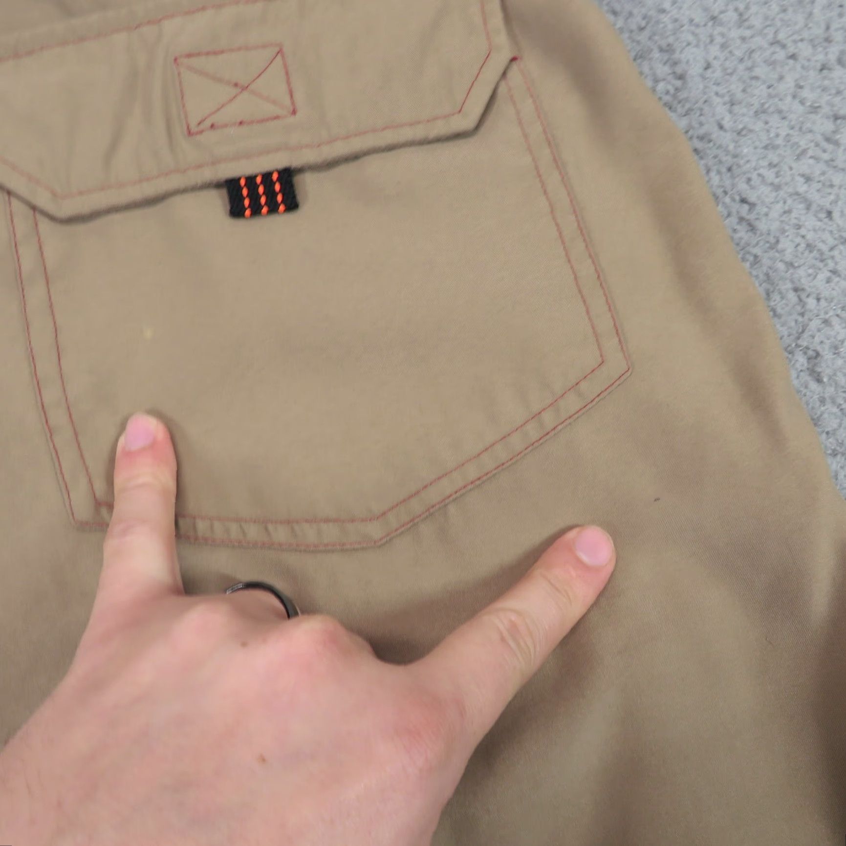 Vintage VTG US Expedition Paratrooper Wide-Leg Pants Men 38x32 Baggy 90s Grunge Skater Hip Hop Army 5-Pocket Brown Casual Size US 33 - 5 Thumbnail