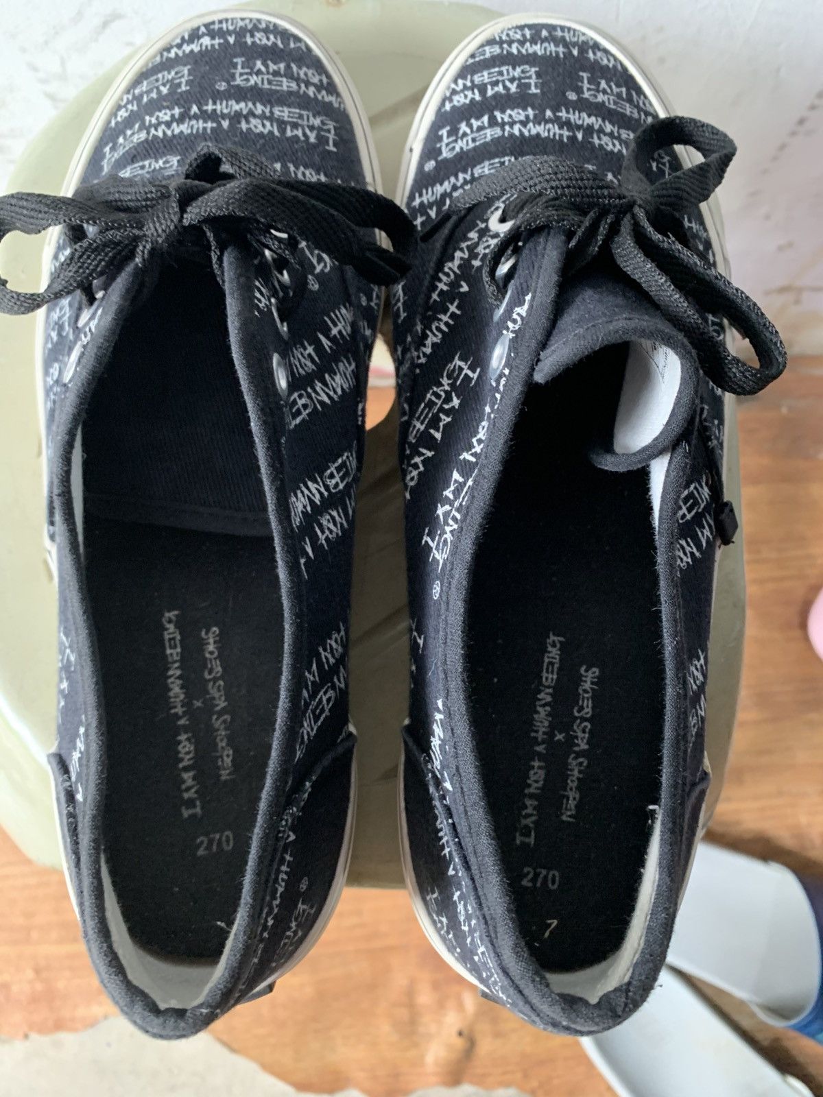 Other Shoes print i am not human being Size US 7.5 / EU 40-41 - 3 Thumbnail