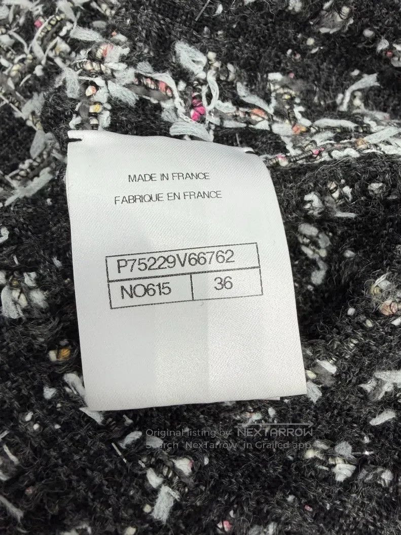 Chanel Chanel Black and white woven tweed coat Size XS / US 0-2 / IT 36-38 - 5 Thumbnail