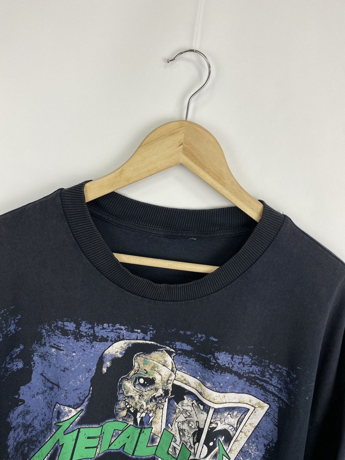 Metallica 🇺🇸💀 Vintage Metallica Pushead Rock Band Rare Retro T-Shirt Size US XL / EU 56 / 4 - 5 Thumbnail