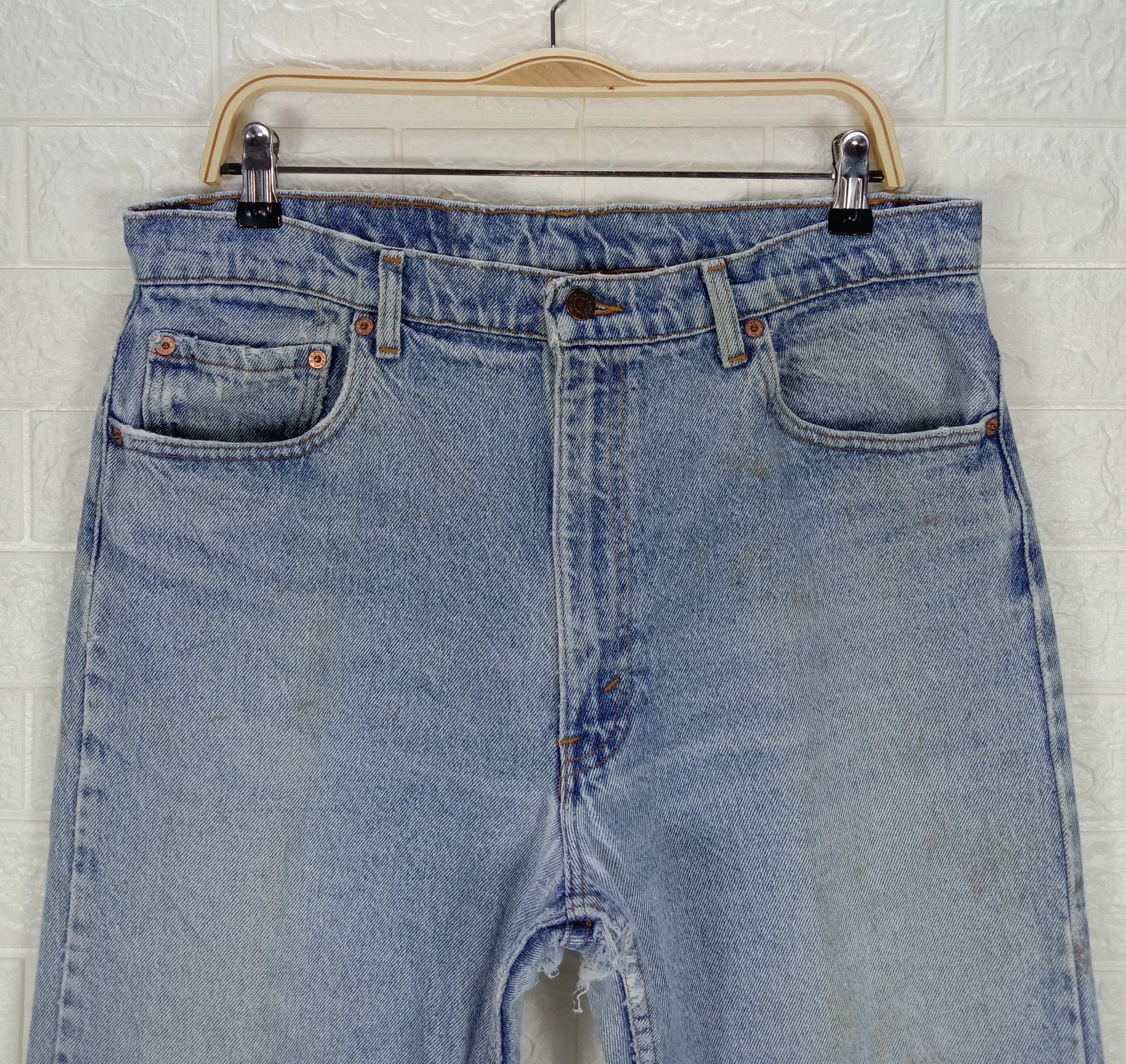 Levi's Vintage 90s Levi's 505 Jeans Faded Blue Distressed Denim Size US 36 / EU 52 - 2 Thumbnail