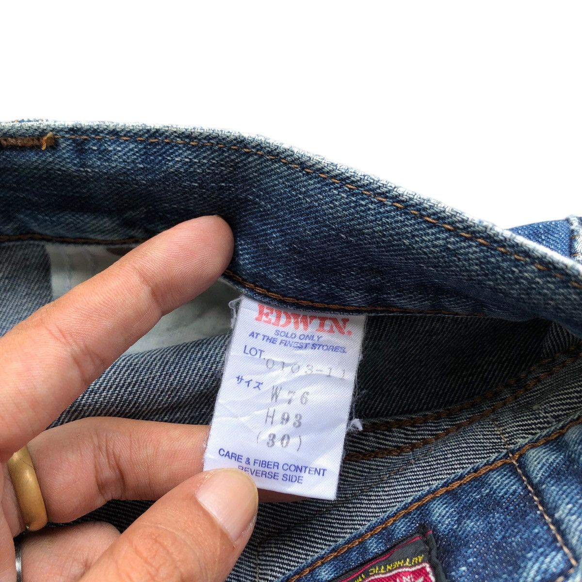 Edwin × Japanese Brand × Le Grande Bleu (L.G.B.) Vintage EDWIN straight cut jeans Size US 30 / EU 46 - 8 Thumbnail