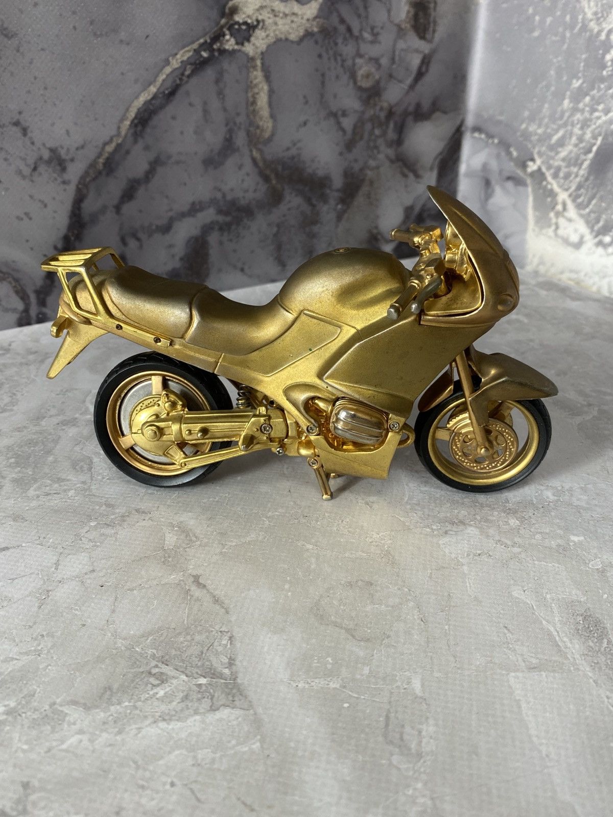 Japanese Brand Gold Motorcycle Desk Watch Vintage Collectible Quartz Clock Size ONE SIZE - 4 Thumbnail