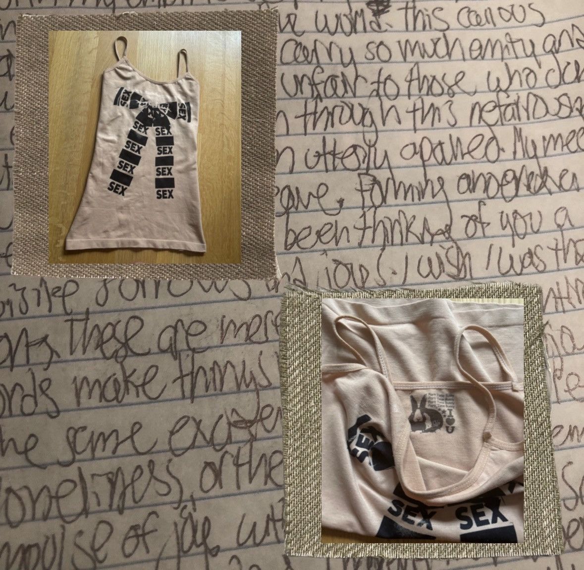 Japanese Brand × Vintage 2000s grunge sex graphic bow top Size XS / US 0-2 / IT 36-38 - 2 Thumbnail