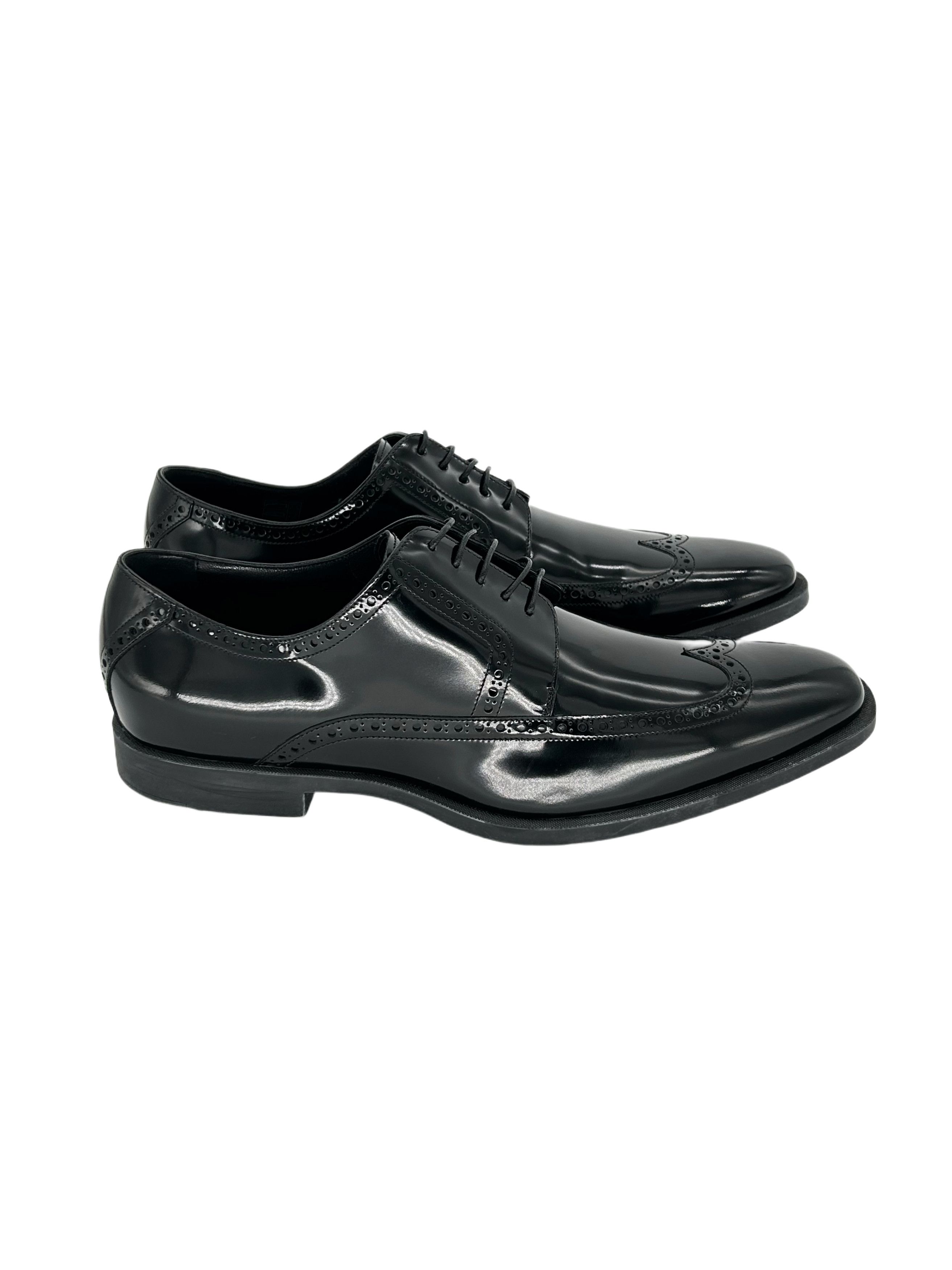 Dior Dior Homme Black Patent Leather 'Derby' Brogues Size US 9 / EU 42 - 2 Thumbnail