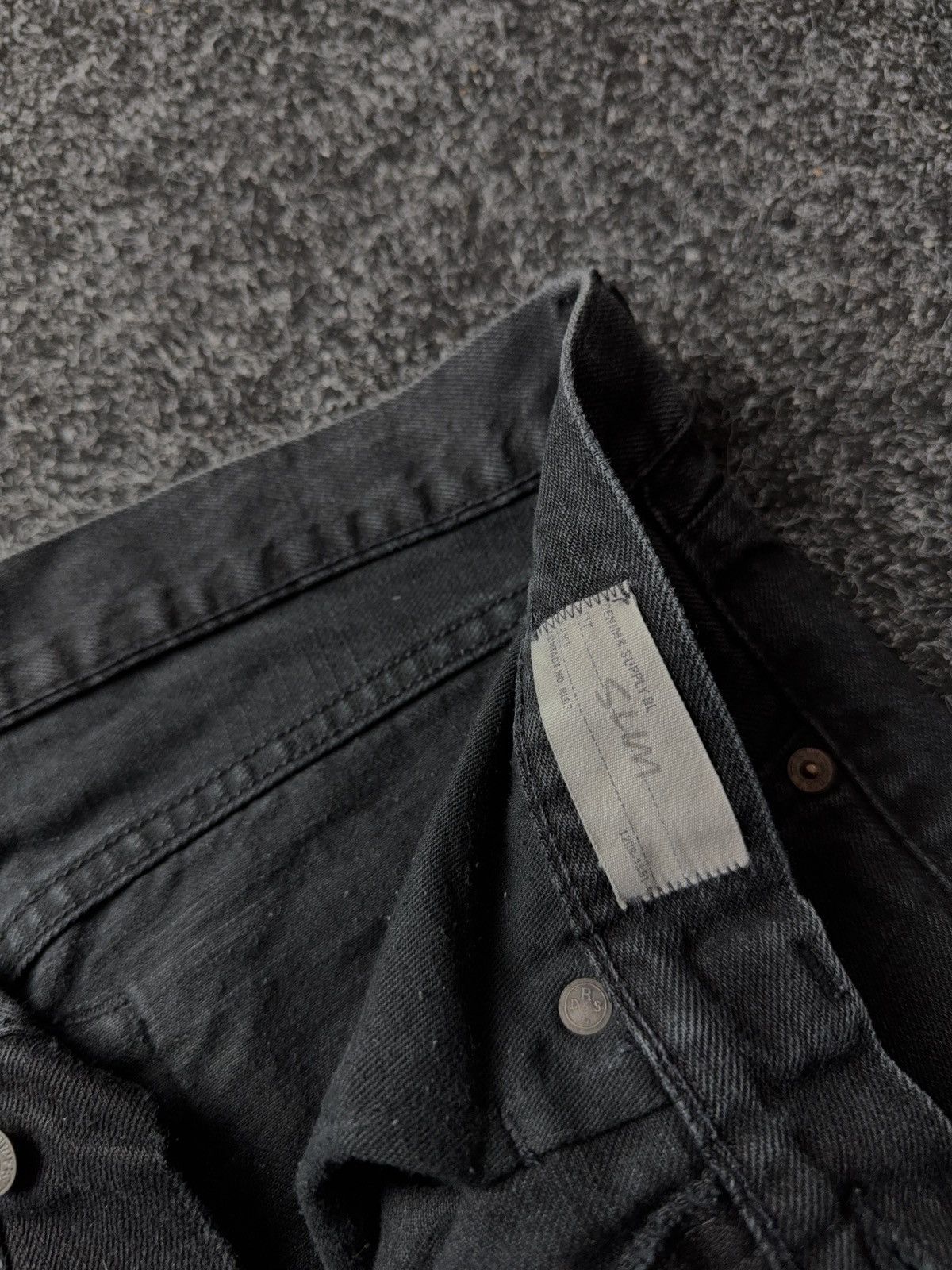 Denim & Supply Ralph Lauren 00s 🇺🇸 Ralph Lauren Denim Supply Black Slim Jeans Distressed Size US 34 / EU 50 - 9 Thumbnail