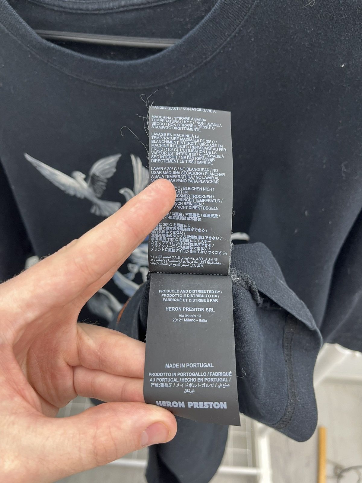 Heron Preston Heron Preston Dover Magician Code Tee T-shirt Size US L / EU 52-54 / 3 - 8 Thumbnail