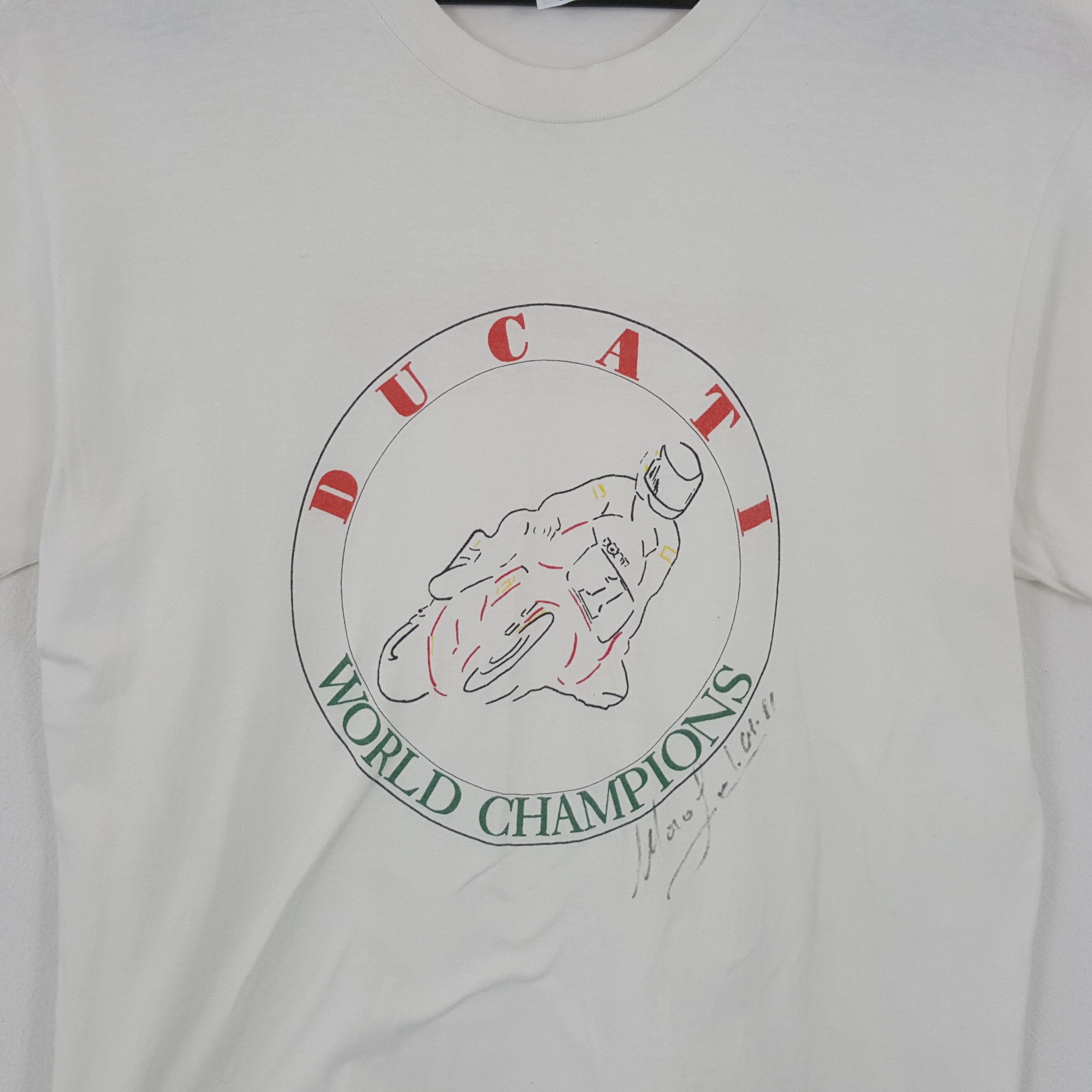 Ducati × Vintage DUCATI WORLD CHAMPIONS Vintage Tshirt Center Design Size US M / EU 48-50 / 2 - 2 Thumbnail