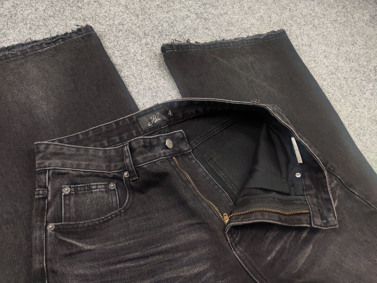 If Six Was Nine JC Official JCAESAR super baggy Black Denim Jeans LGB rick Size US 34 / EU 50 - 13 Thumbnail