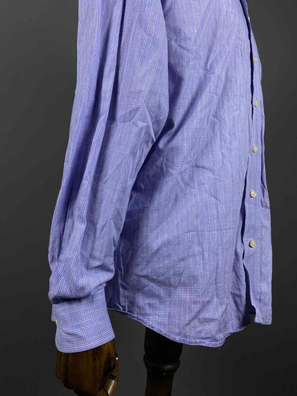 Burberry Burberrys Nova Check Blue Button Up Dress Shirt Size 42 Size US M / EU 48-50 / 2 - 5 Thumbnail