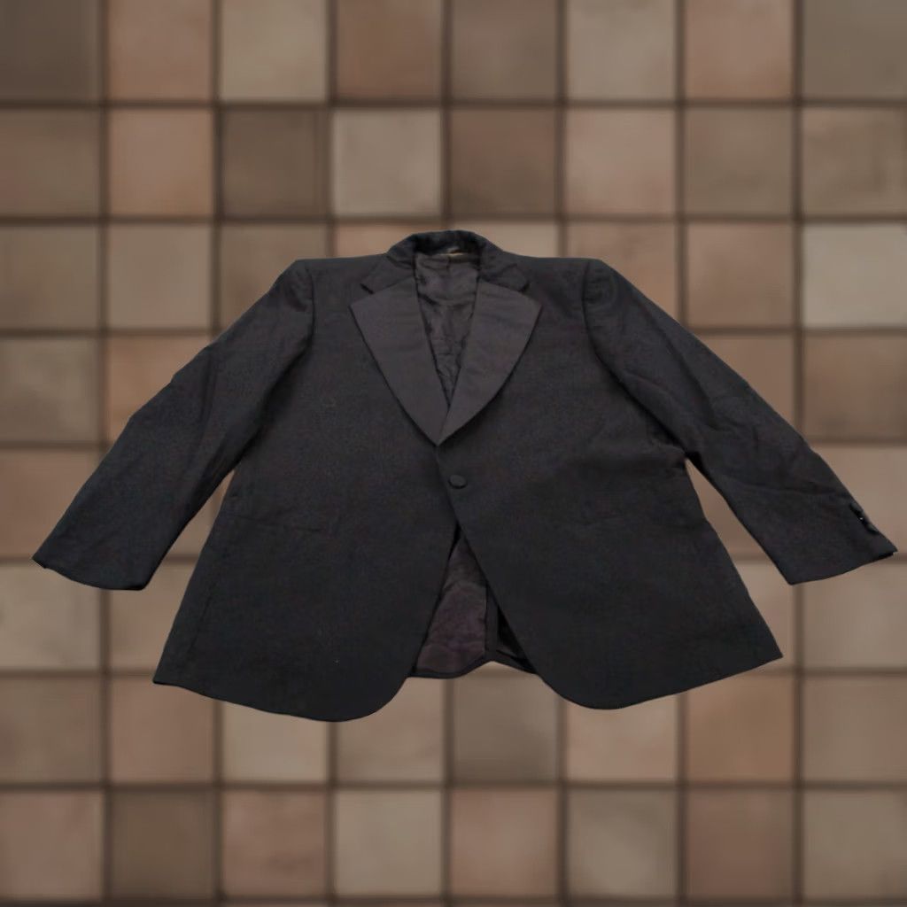 Brooks Brothers Brooks Brothers Blazer Sports Coat Black Wool 42 USA Made Mens Size 42R - 1 Thumbnail
