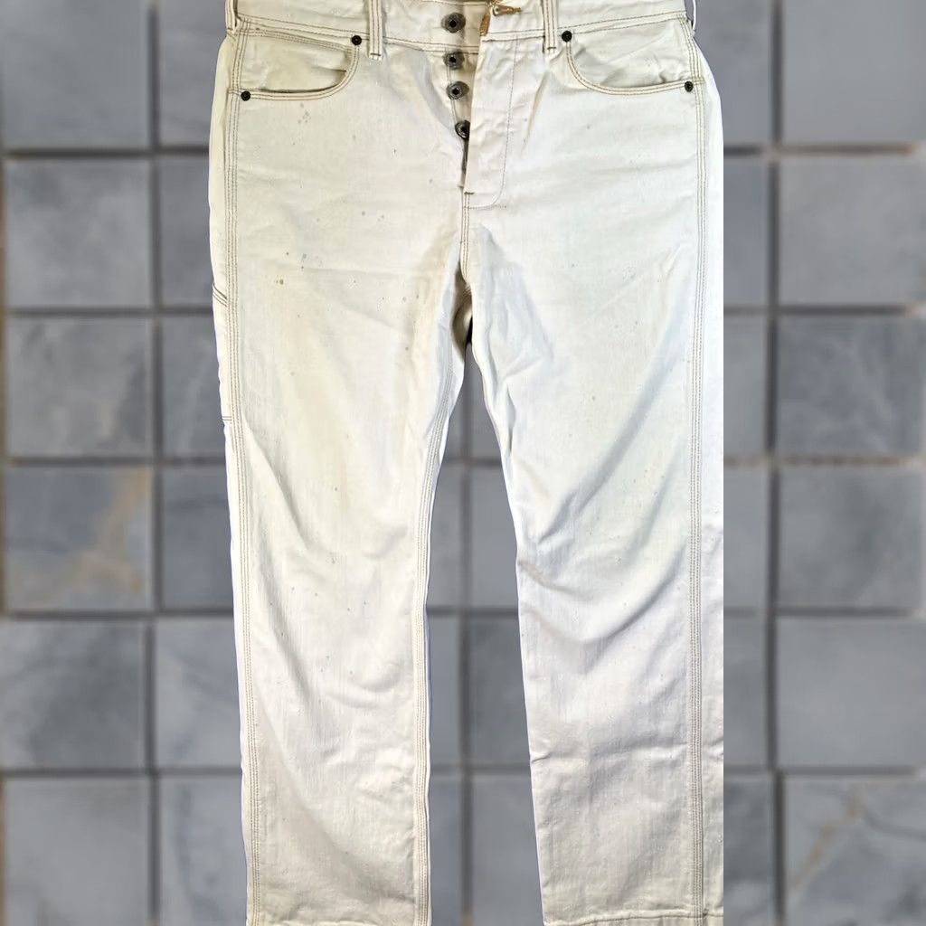 Polo Ralph Lauren Polo Ralph Lauren Jeans Mens 32 x 32 Beige Straight Paint Splatter Button Fly No 67 Kelly Jean Co Size US XS / EU 42 / 0 - 1 Thumbnail