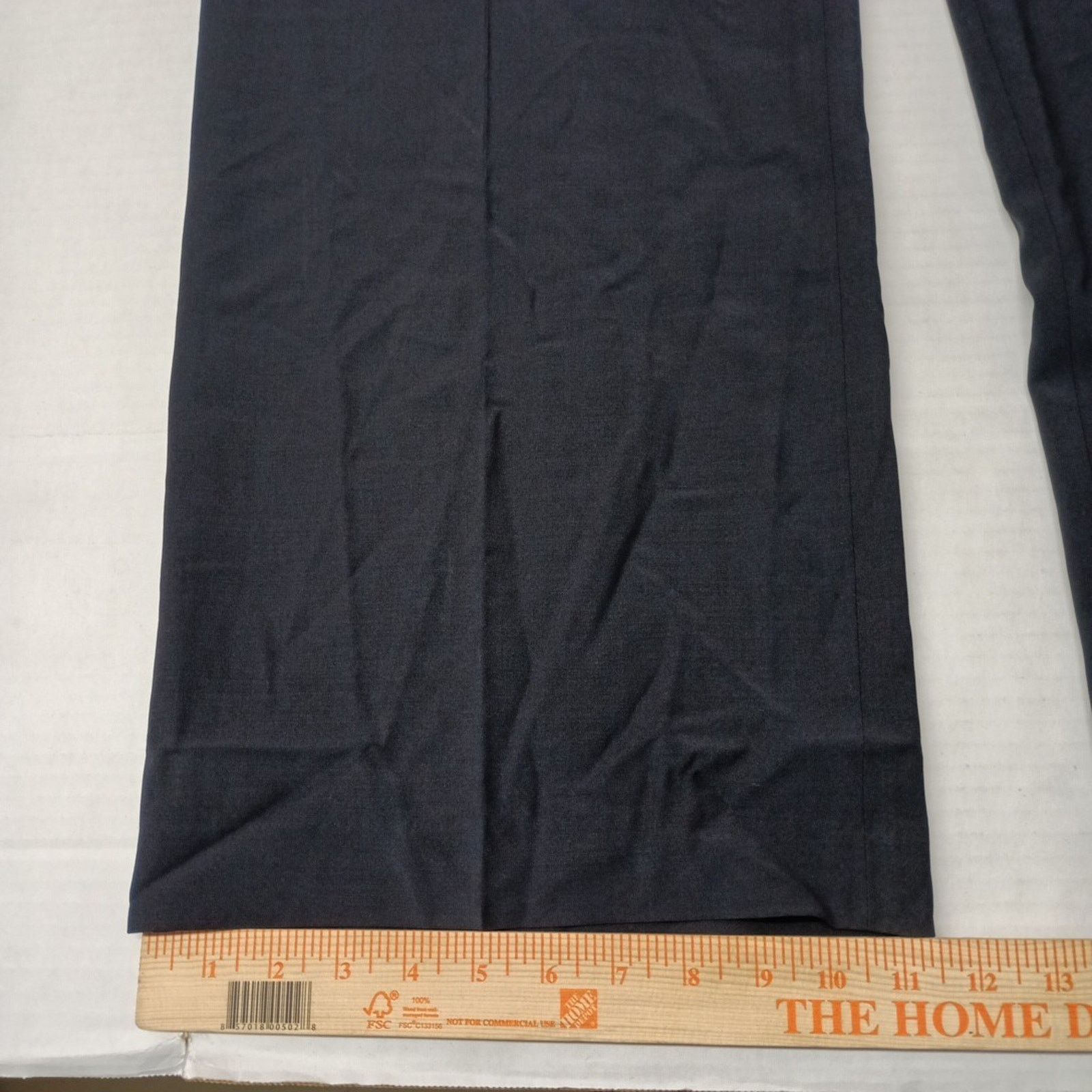 Other Talbots Women's High Waist Pants 24W Navy Blue Wool Blend Size 32" / US 10 / IT 46 - 3 Thumbnail