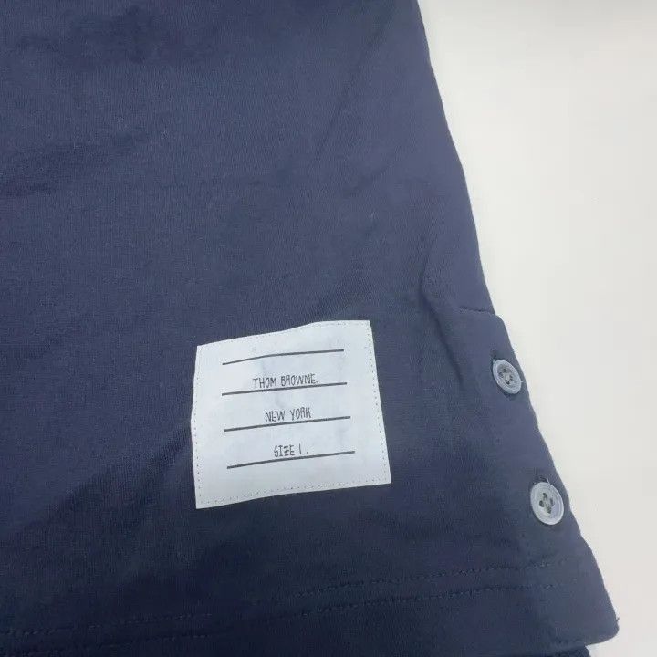 Thom Browne Navy Short Sleeve T-Shirt -2507