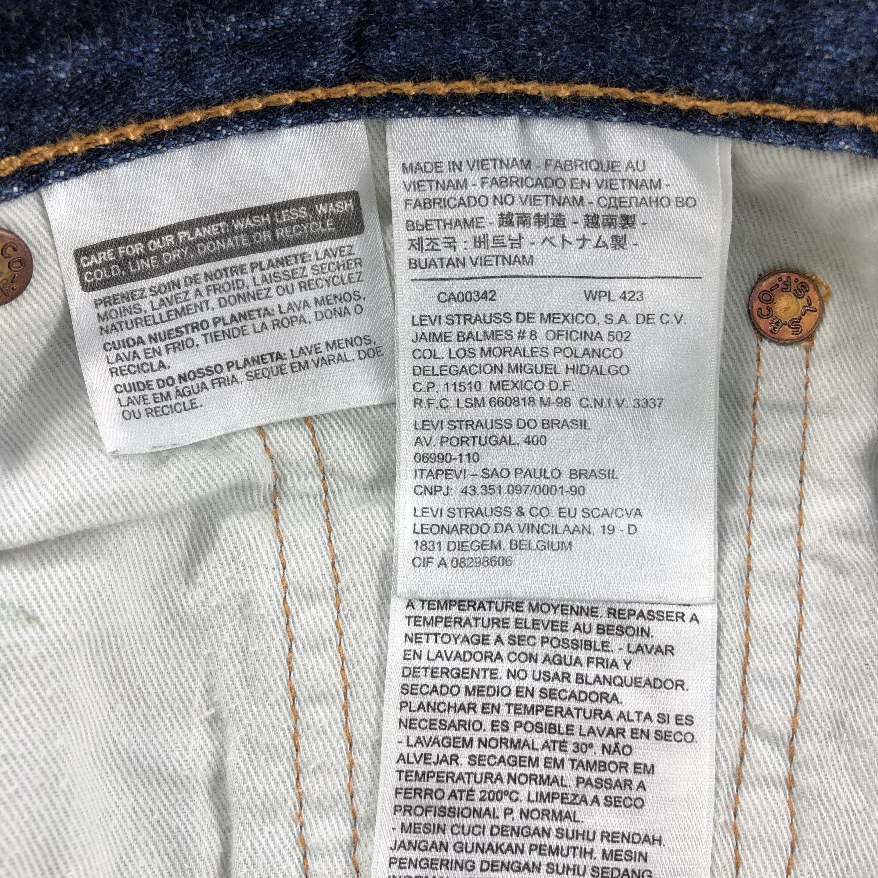 Levi's Vintage Blue Wash Levis 505 Jeans-JM2044 Size US 32 / EU 48 - 9 Thumbnail