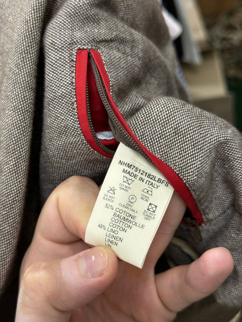 Fay FAY Linen Cotton blazer jacket Size 54R - 10 Thumbnail