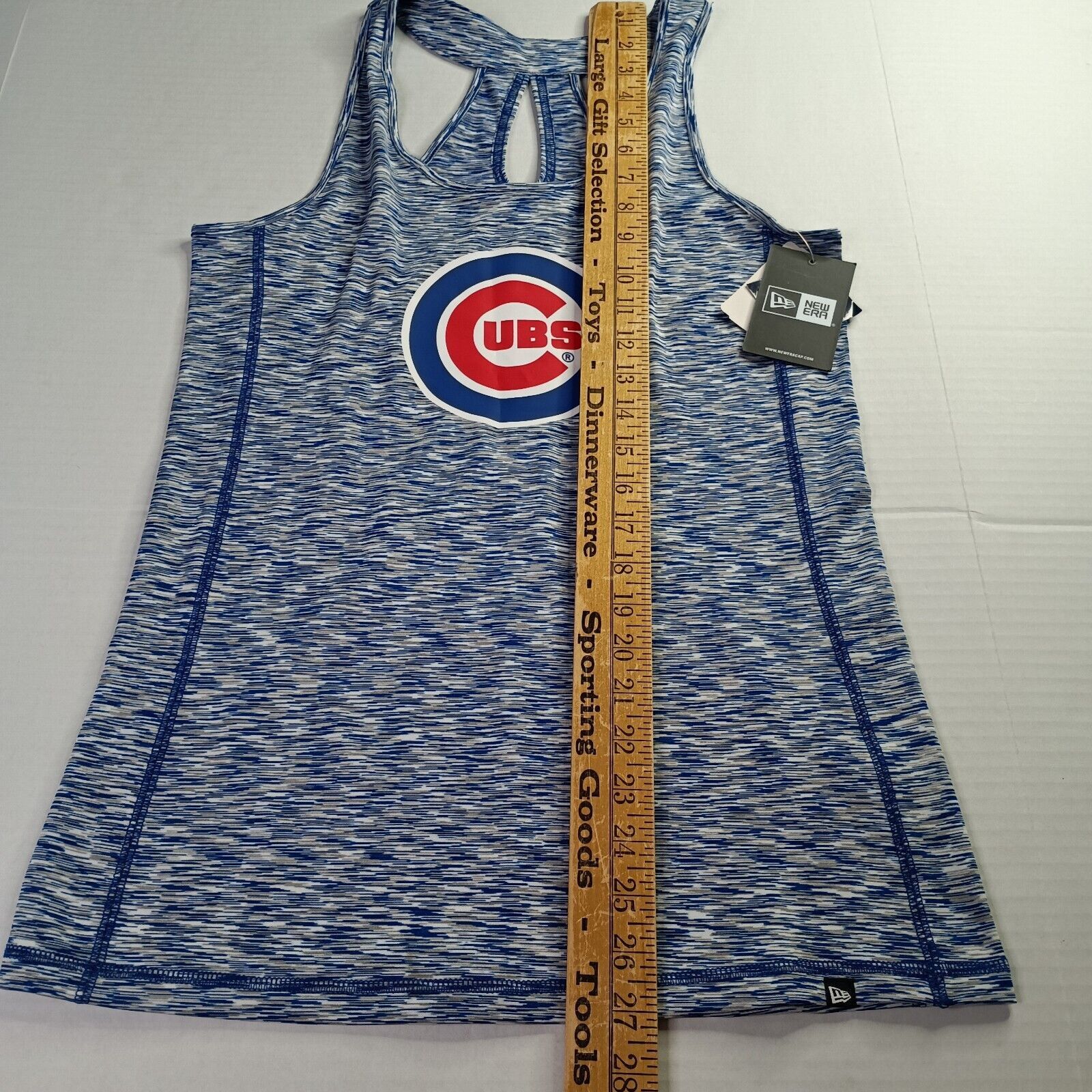 New Era Chicago Cubs MLB Striped Blue Racerback Tank Top Women's S Size S / US 4 / IT 40 - 5 Thumbnail