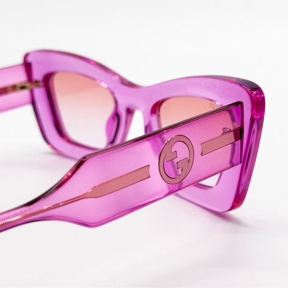 Gucci NEW GUCCI GG1552S 003 PINK BUTTERFLY WOMEN SUNGLASSES GUCCI Size ONE SIZE - 7 Thumbnail