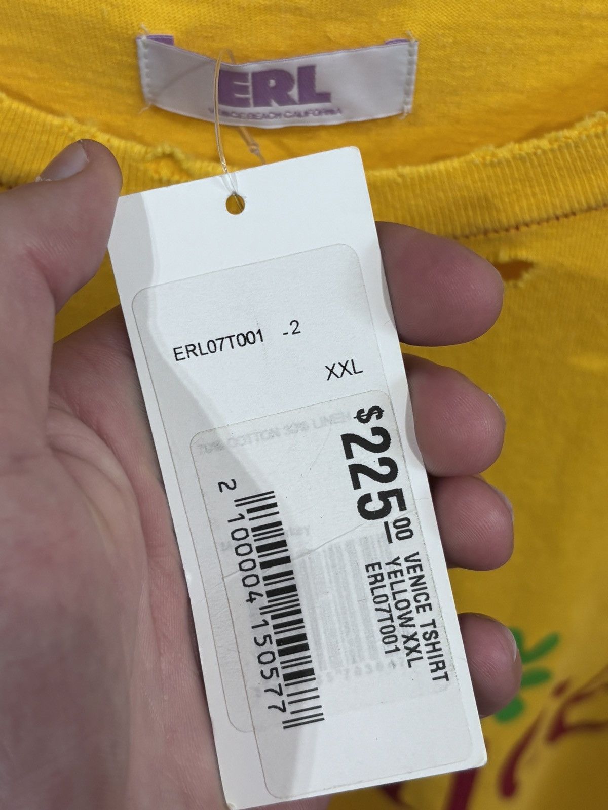 ERL ERL Venice Yellow Tee Size US XXL / EU 58 / 5 - 4 Thumbnail