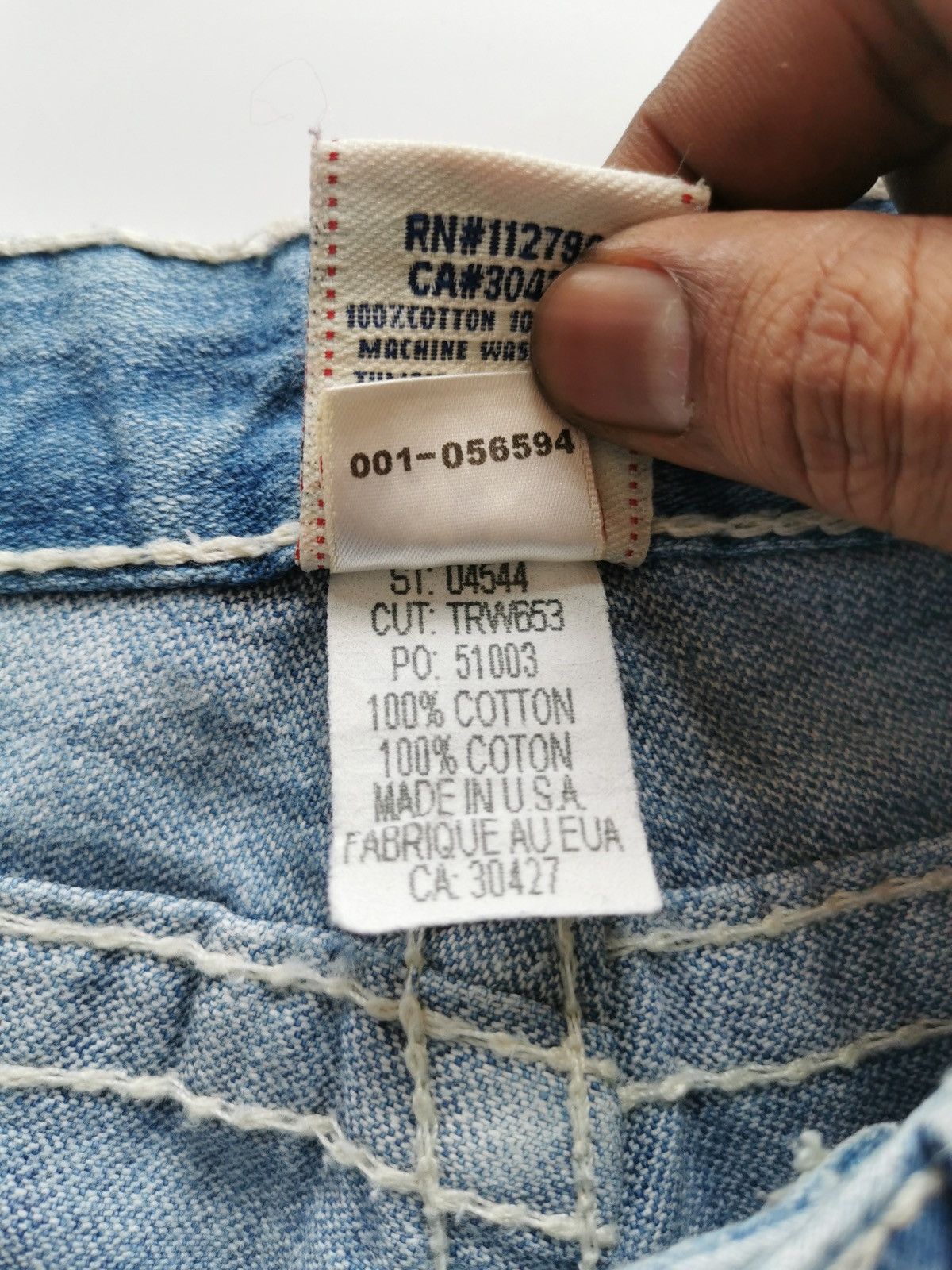 True Religion True Religion Bootcut Joey Big T Distressed Jeans Size 27" / US 4 / IT 40 - 7 Thumbnail