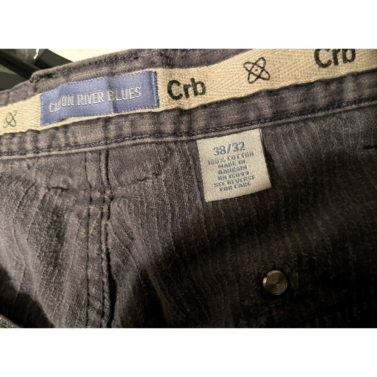 Vintage VINTAGE Canyon River Blues CRP Pants Gray Corduroy Wide Leg Y2K 38x32 Men's Size US 38 / EU 54 - 6 Thumbnail