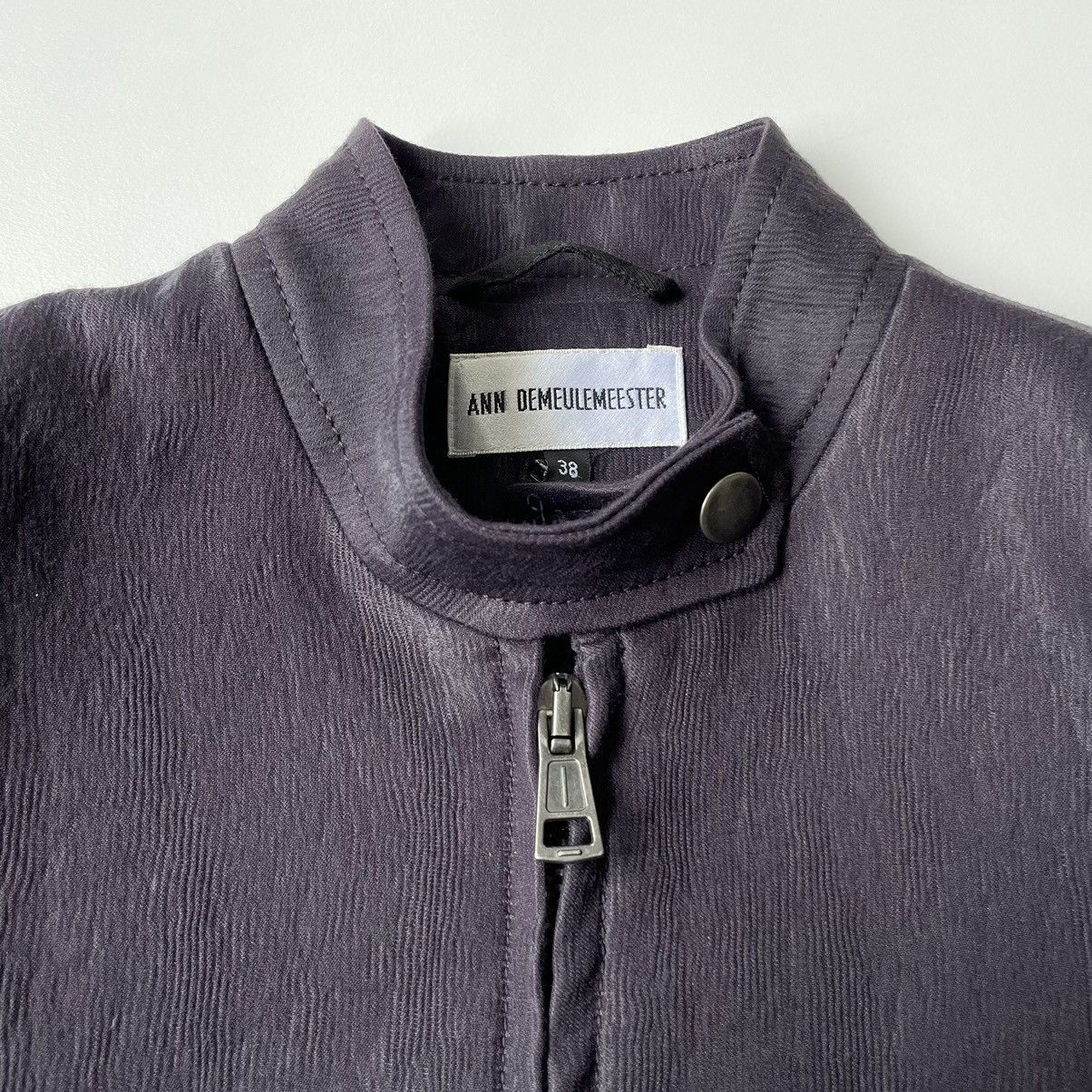 Ann Demeulemeester Purple Moto Racing Jacket Size S / US 4 / IT 40 - 3 Thumbnail