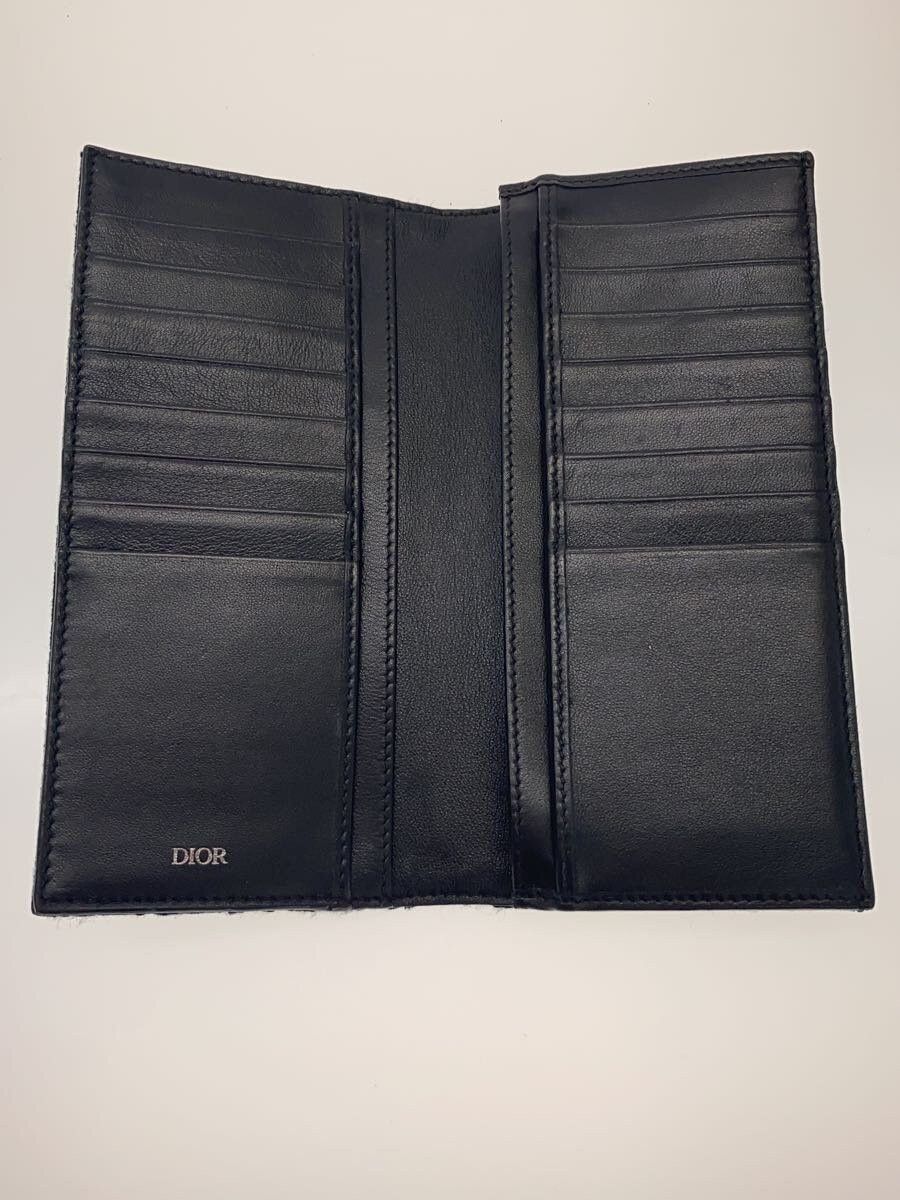 Dior Dior Monogram Trotter Canvas Vertical Long Wallet Black Size ONE SIZE - 4 Thumbnail