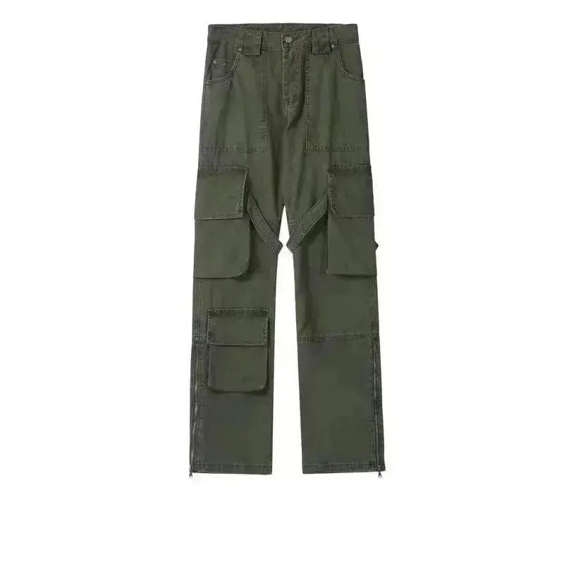 Japanese Brand Distressed function pleated baggy cargo pants Size US 32 / EU 48 - 6 Thumbnail