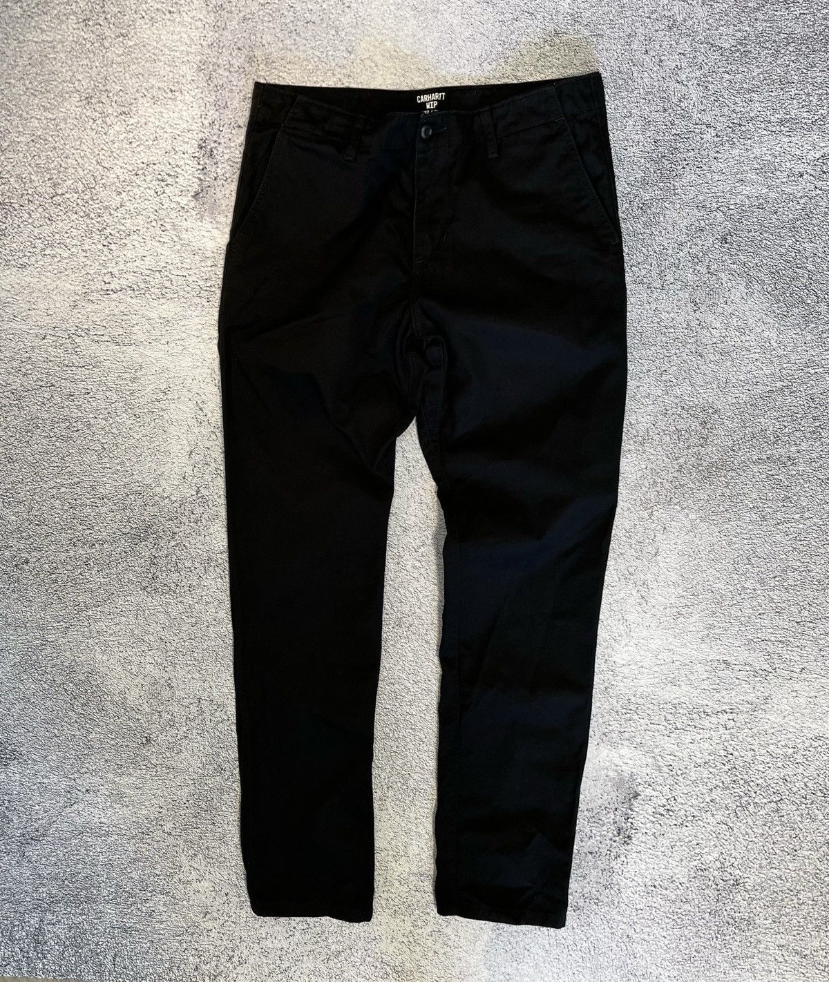 Carhartt Wip Carhartt WIP Clute Pants Black Workwear Chino Streetwear Size US 32 / EU 48 - 2 Thumbnail