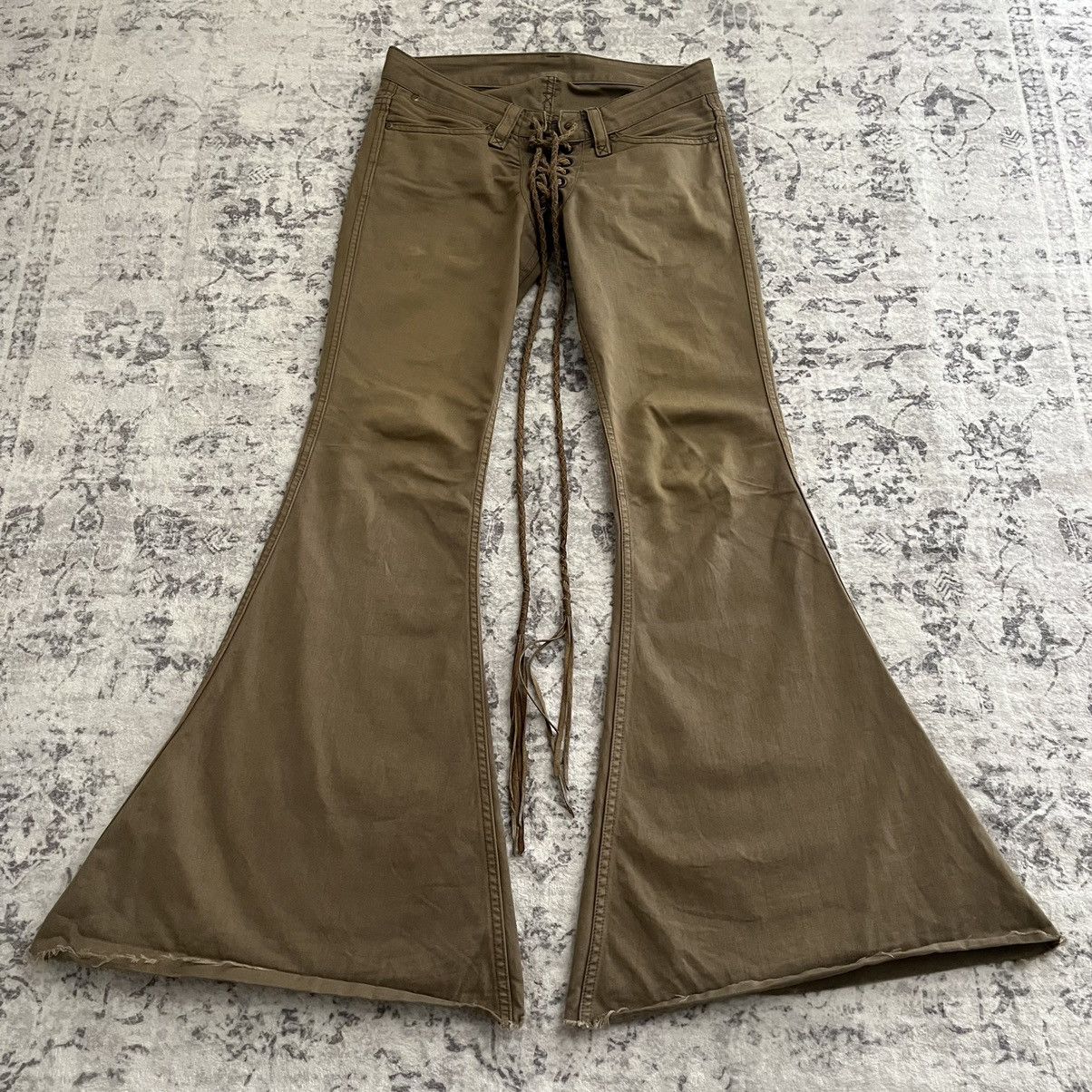 If Six Was Nine If Six Was Nine Lace-Up Bell Bottom Flared  