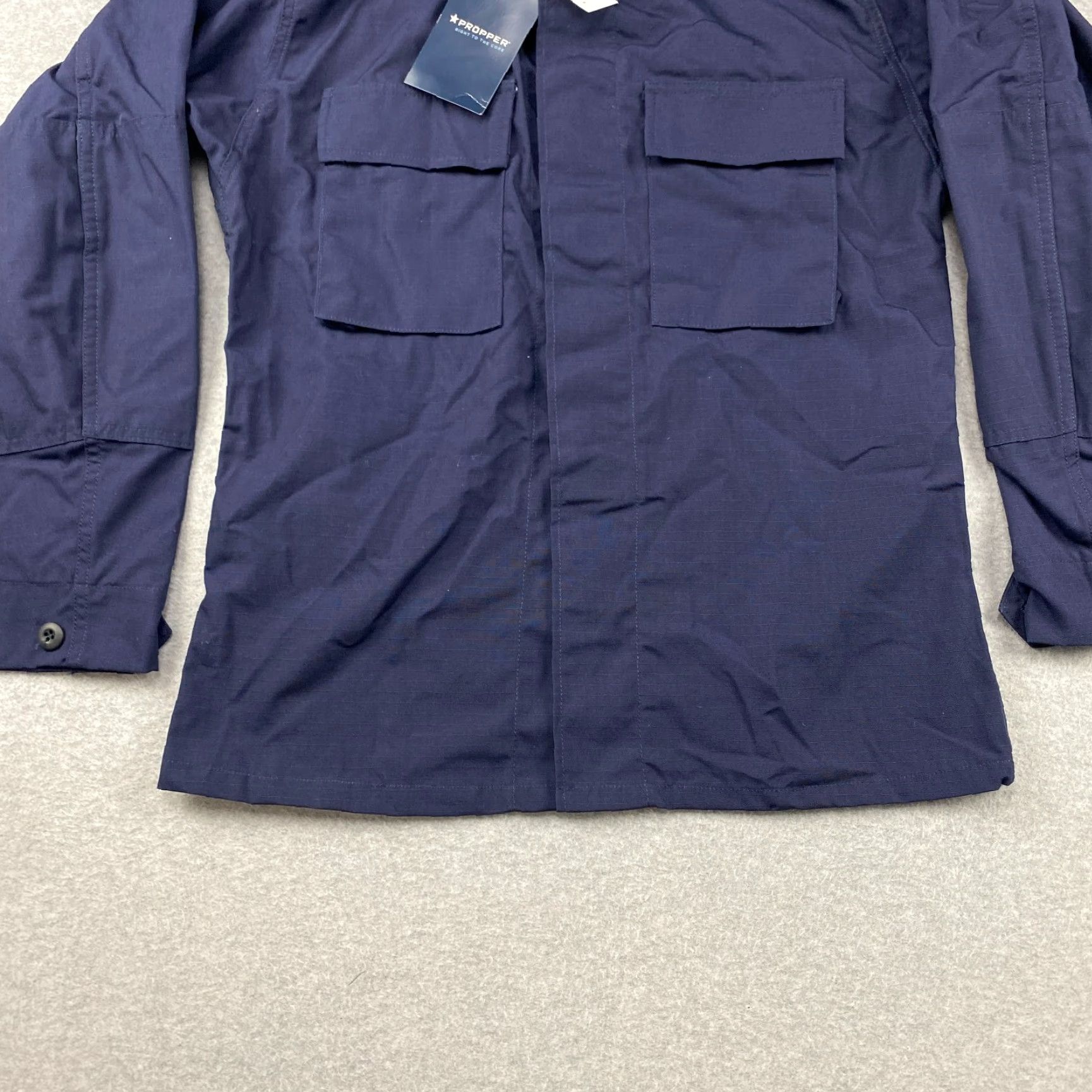 Propper PROPPER Jacket Mens S Blue Button Up Military BDU Canvas 2 Pockets All Seasons Casual Workwear NWT Size US S / EU 44-46 / 1 - 3 Thumbnail
