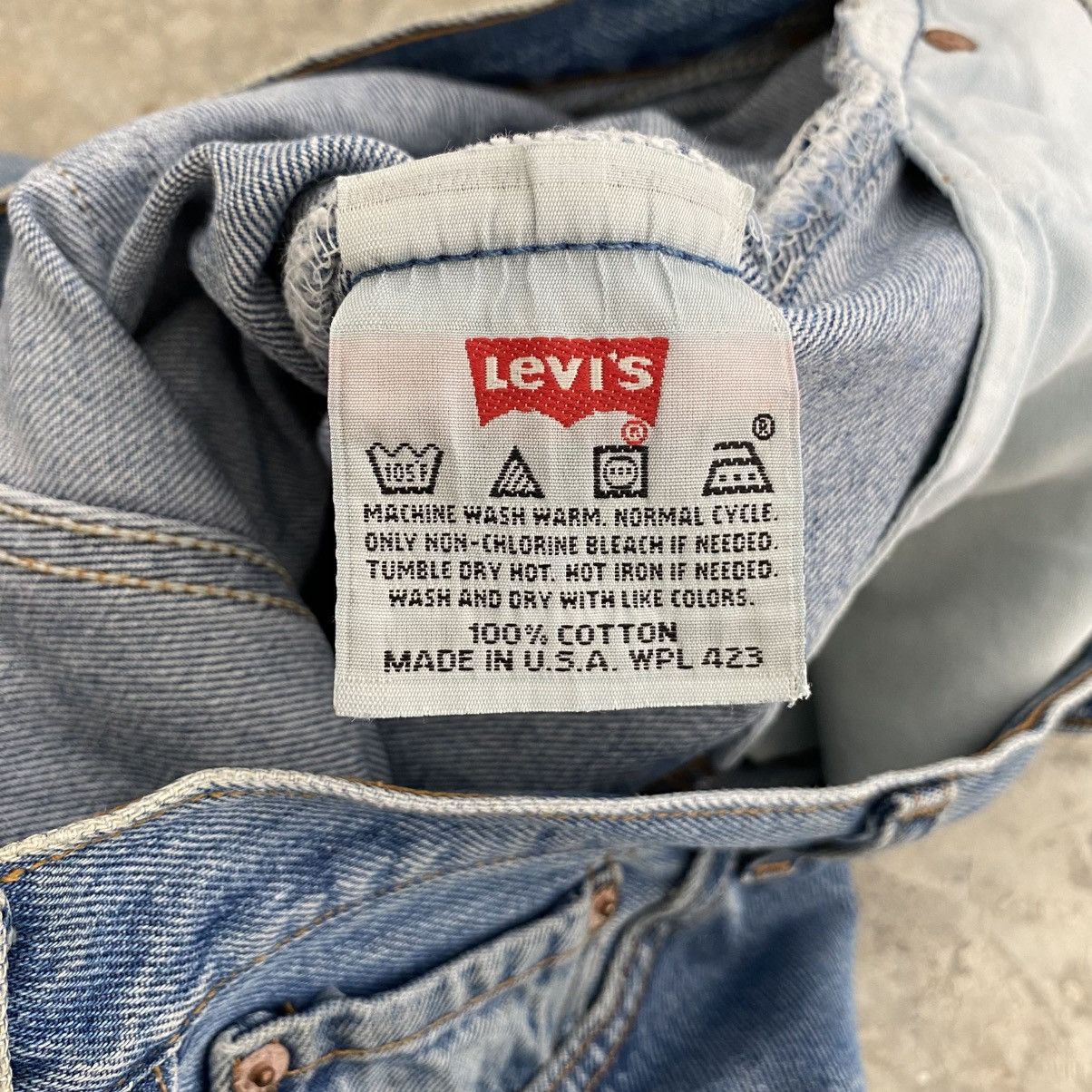 Levi's Size 33x30 Vintage Levis 501 Faded Stonewashed Blue Jeans Size US 33 - 12 Thumbnail