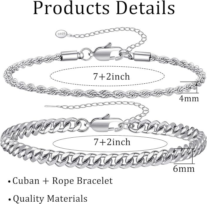 Other 925 Sterling silver man's bracelet Size ONE SIZE - 4 Thumbnail