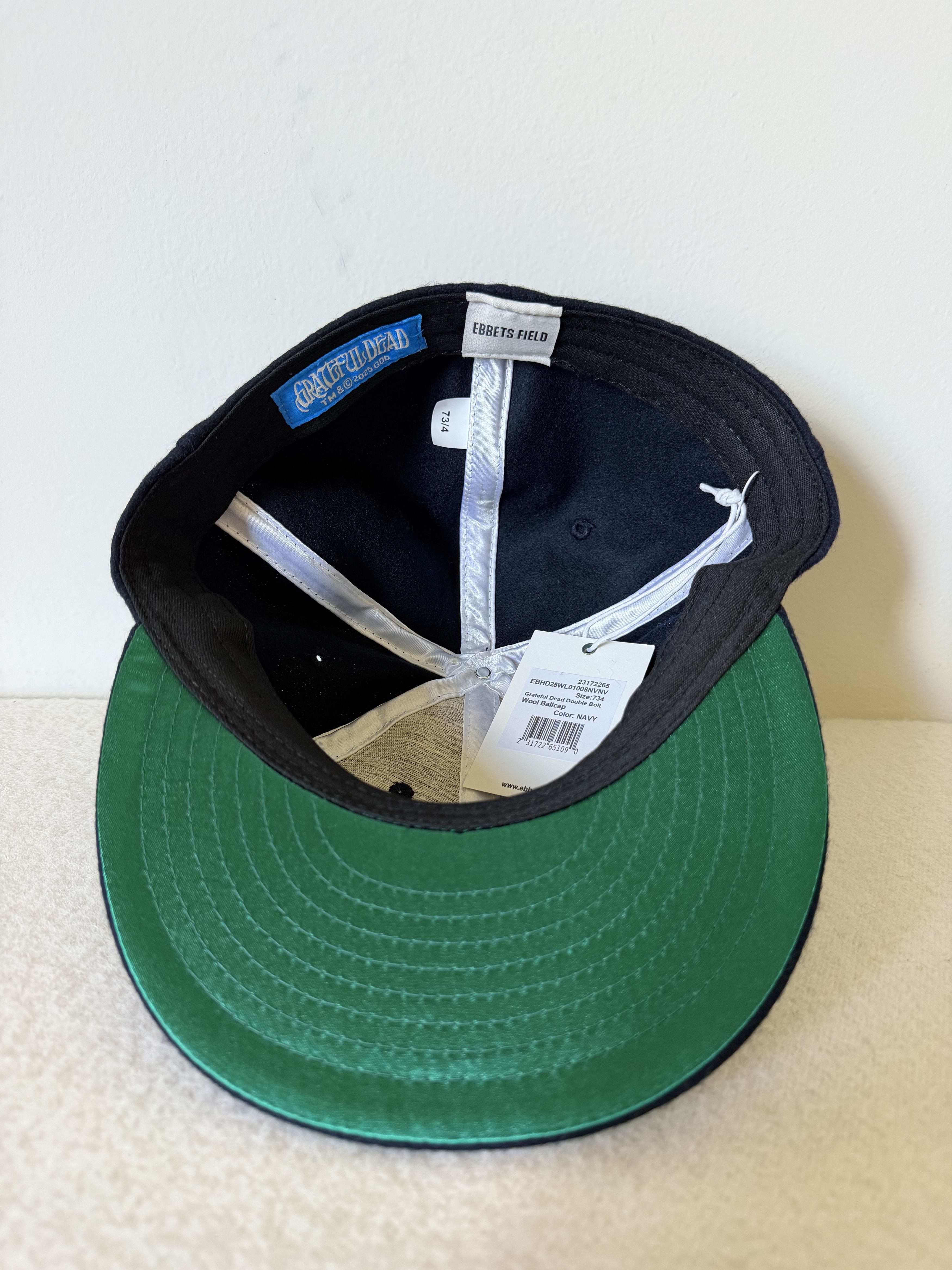 Ebbets Field Flannels 7 3/4 Ebbets Field Grateful Dead Double Bolt Fitted Hat Size ONE SIZE - 5 Thumbnail