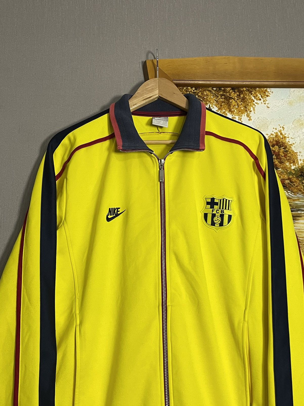 Nike Vintage Nike Barcelona Track Jacket Soccer Jersey Blokecore Size US L / EU 52-54 / 3 - 2 Thumbnail