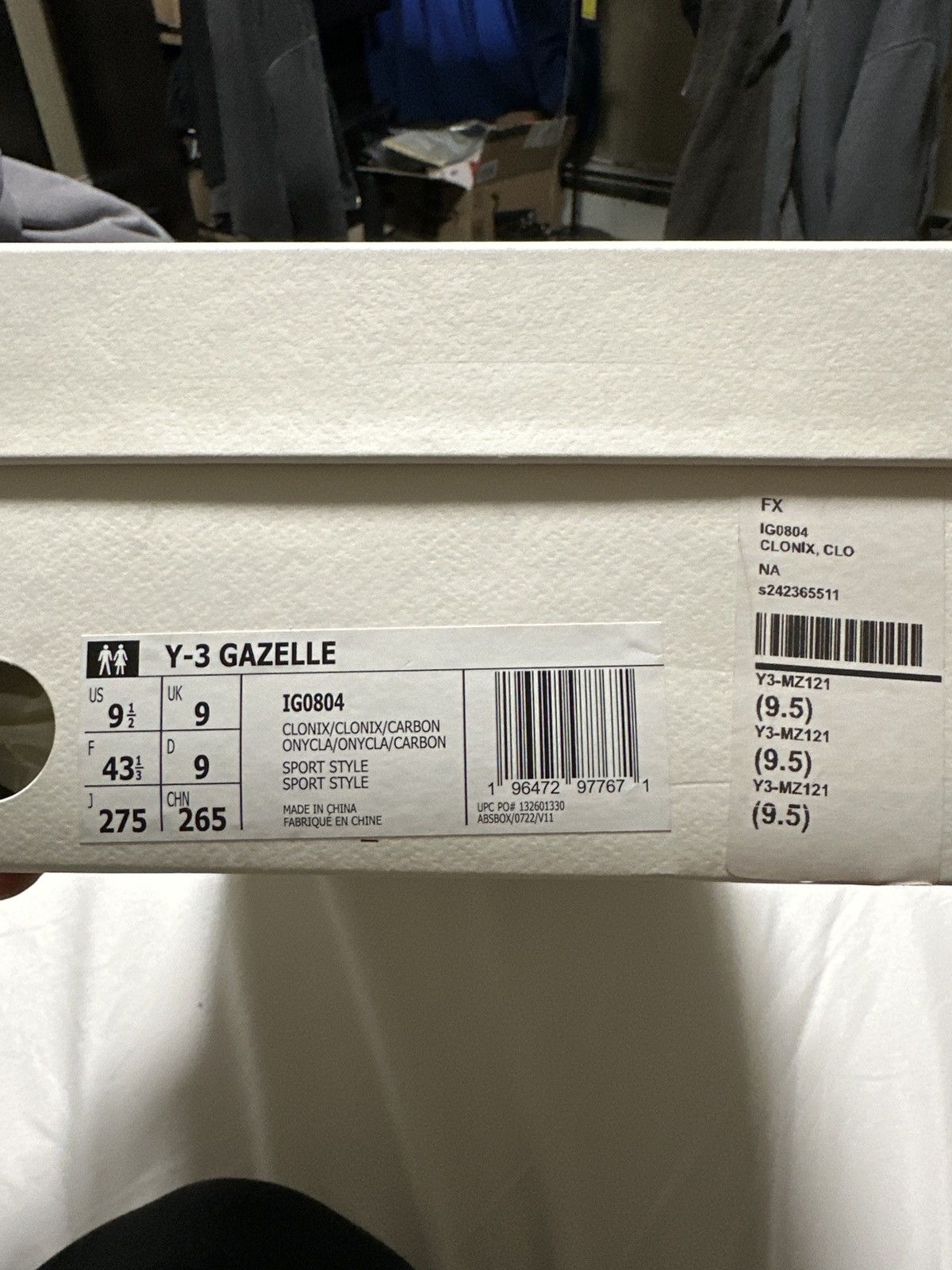 Adidas × Yohji Yamamoto Adidas Y-3 Yohji Yamamoto Gazelle Onyx Size US 9.5 / EU 42-43 - 7 Thumbnail