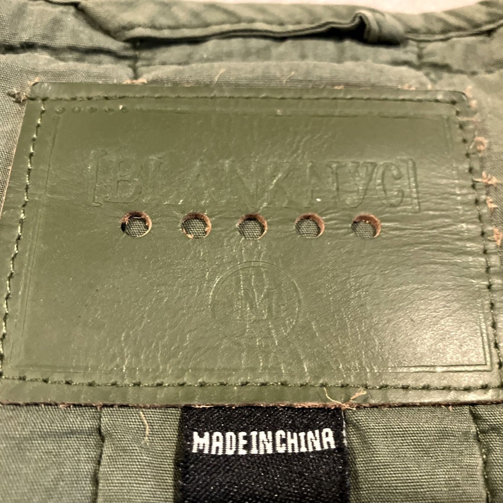 Vintage BLANKNYC Quilted Olive Green Military Jacket Women’s Medium Size M / US 6-8 / IT 42-44 - 2 Thumbnail