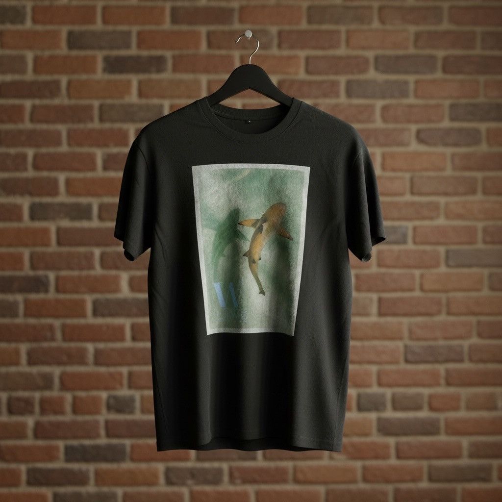 Other Made by Martin Shark Graphic T Black Oversized Streetwear Size US L / EU 52-54 / 3 - 7 Thumbnail