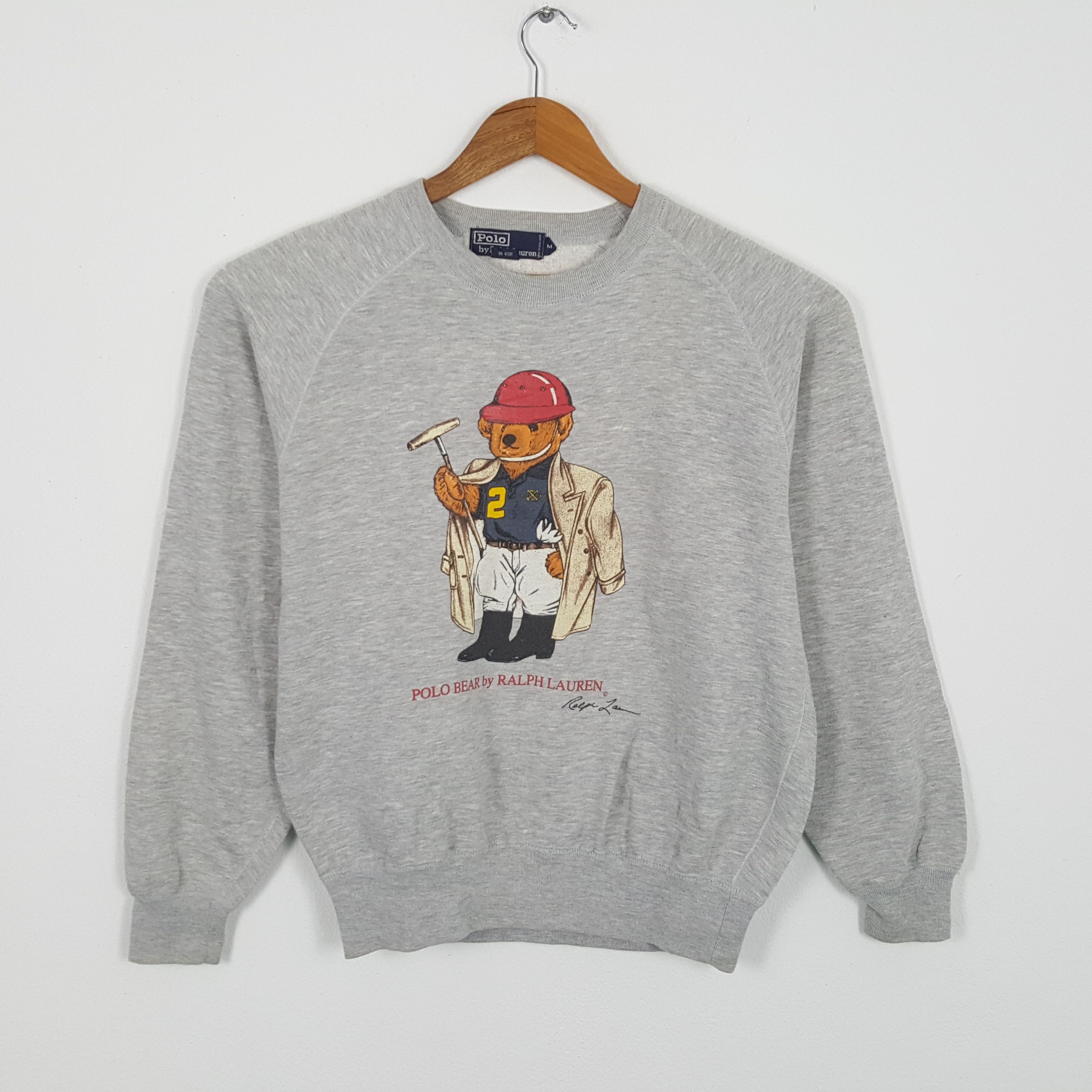 【希少品】90s’ POLO BEAR by RALPH LAUREN （L） vintage polo bear ralph lauren sweater bear long sleeve t