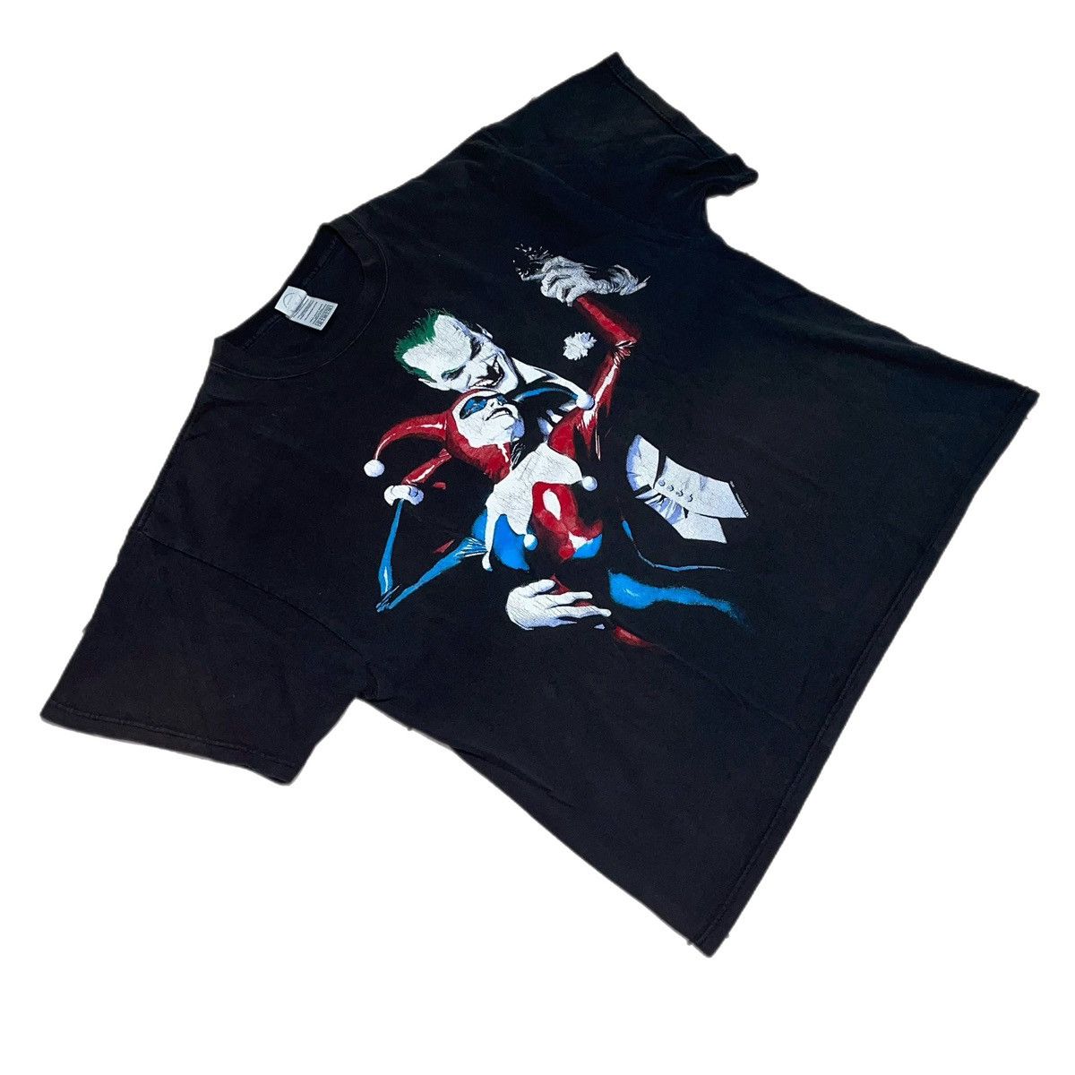 image of Dc Comics x Vintage Joker Harley Quinn Vintage T-Shirt in Black, Men's (Size XL)