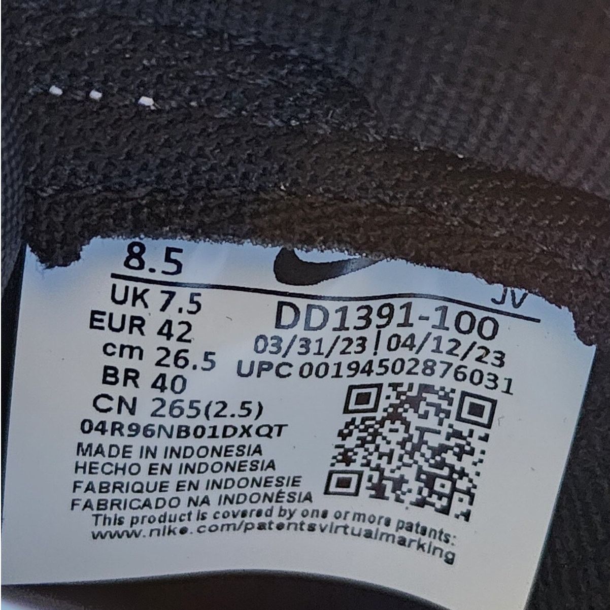 Nike Nike Dunk Low Black White Brand New Sz 8.5 Size US 8.5 / EU 41-42 - 8 Thumbnail