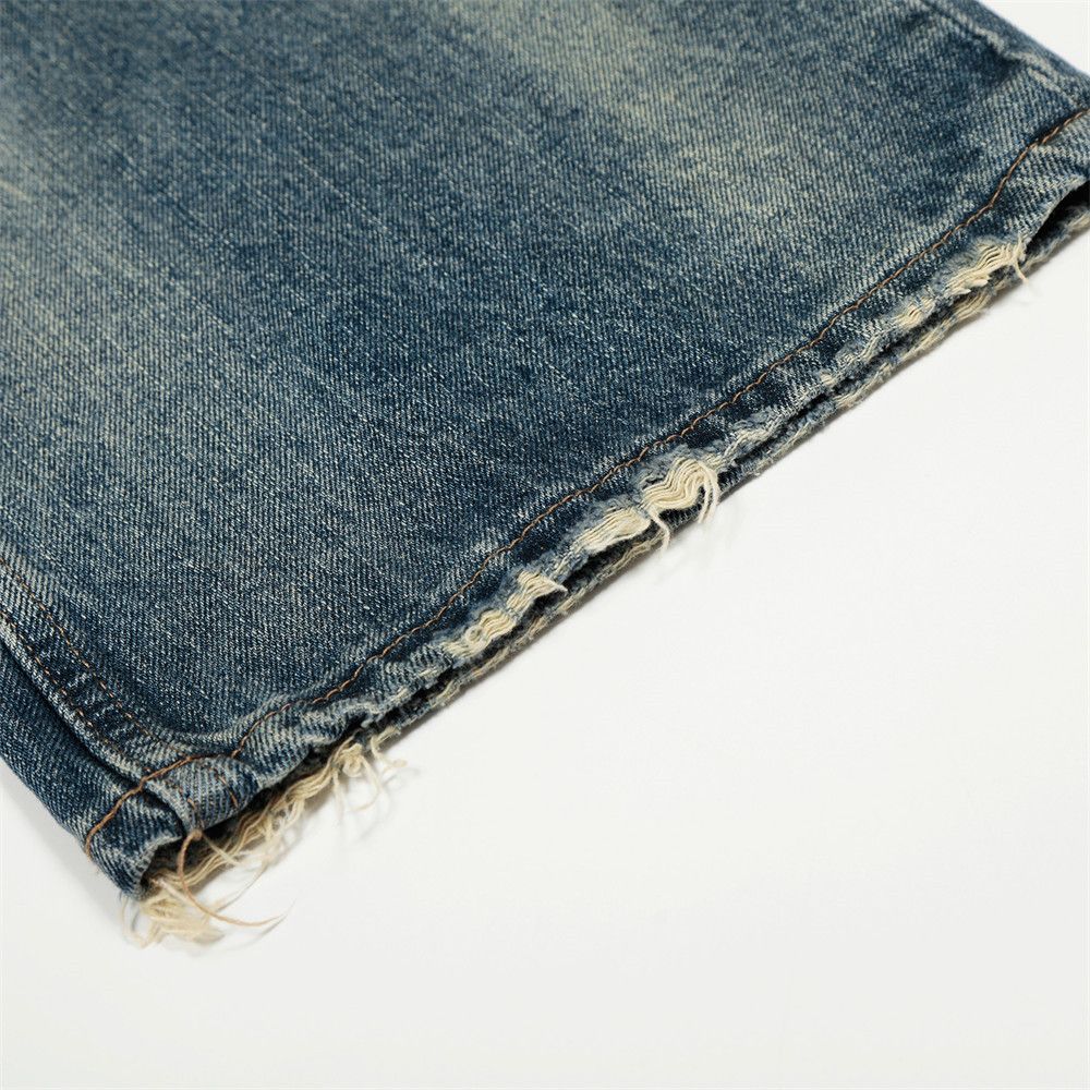 Vintage Men's punk gradient washed distressed loose ripped jeans Size US 32 / EU 48 - 6 Thumbnail
