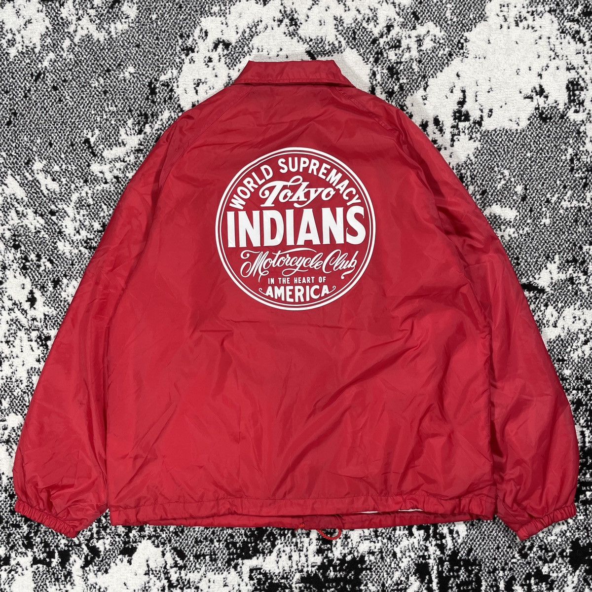 image of Racing x Vintage Tokyo Indians Hometown Pride Coach Jkt () in Red, Men's (Size Large)
