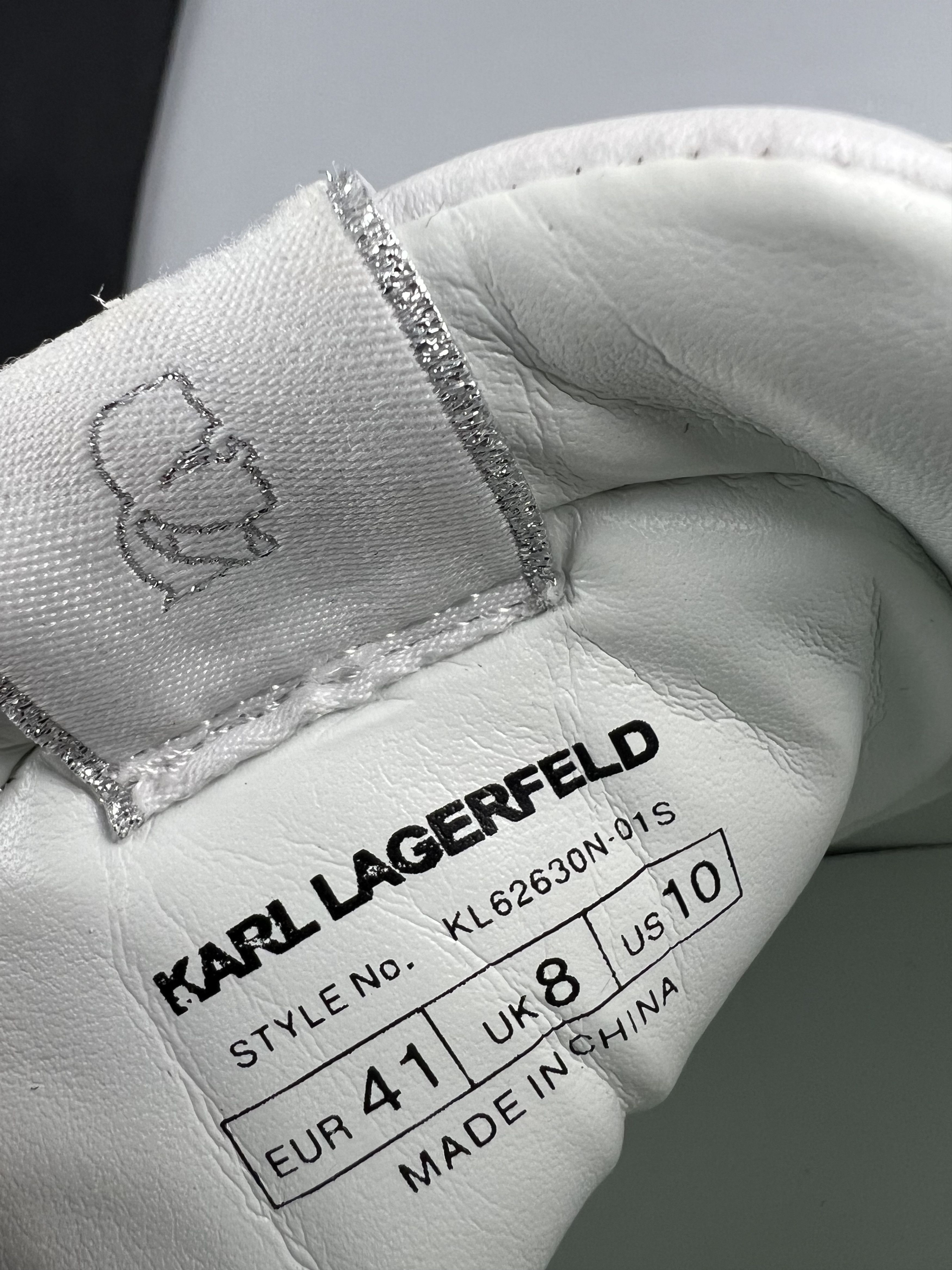 Karl Lagerfeld Karl Lagerfeld Karl Iconic 3D Logo Women's Leather Sneakers Size US 10 / IT 40 - 8 Thumbnail