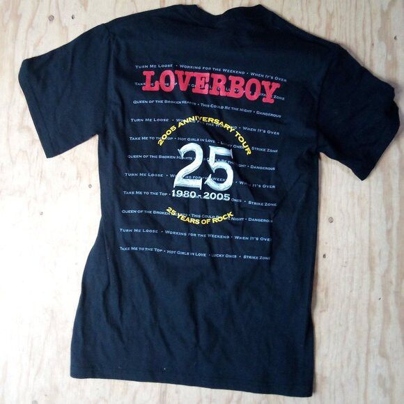 Band Tees × Vintage Vintage Loverboy 25 Year Anniversary Tour T-Shirt Size US S / EU 44-46 / 1 - 5 Thumbnail