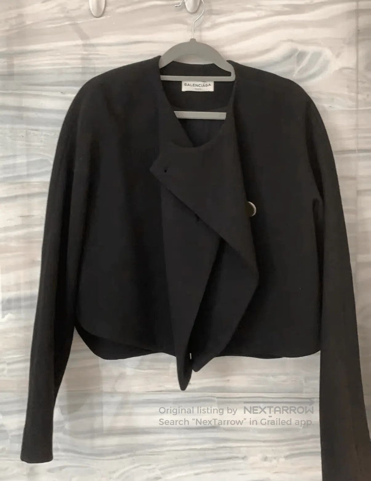 Balenciaga Balenciaga Black Wool Coat. Size XS / US 0-2 / IT 36-38 - 5 Thumbnail