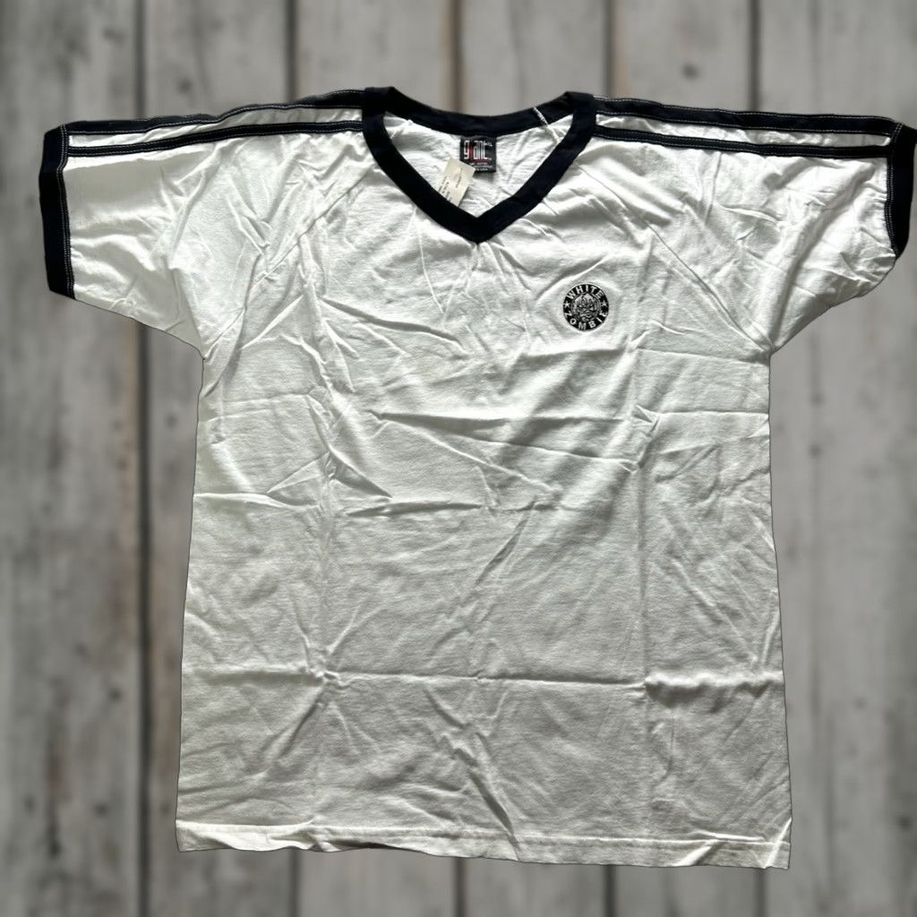 Vintage VINTAGE Giant White T-Shirt Mens XL Embroidered Rob Zombie 90s Ringer Tee Shirt White Giant Mens XL Embroidered Rob Zombie 1990s 90s Size US XL / EU 56 / 4 - 1 Thumbnail